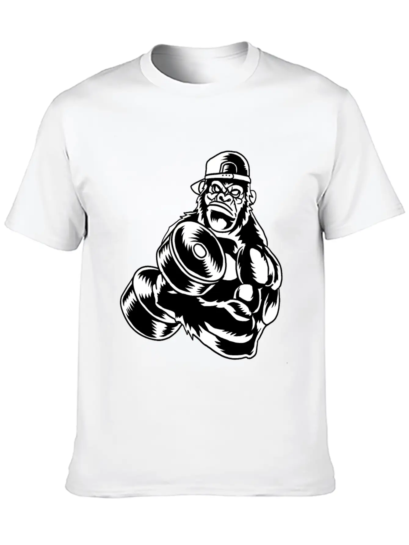 Gorilla Chimpanzee Monkey Ape Baboon Animal Gift Basic Graphic T-Shirt – Daily Comfort In Soft Cotton