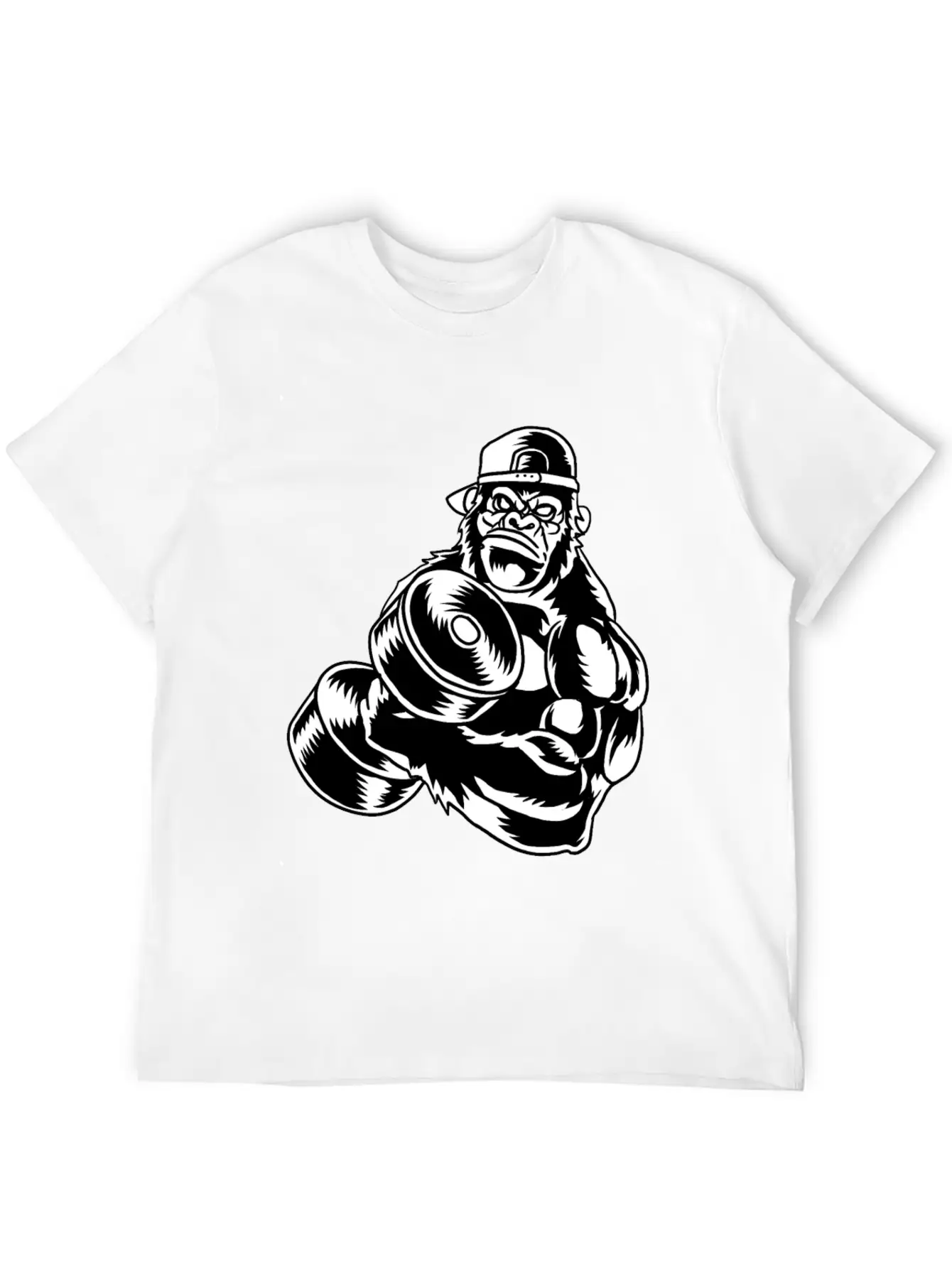Gorilla Chimpanzee Monkey Ape Baboon Animal Gift Basic Graphic T-Shirt – Daily Comfort In Soft Cotton
