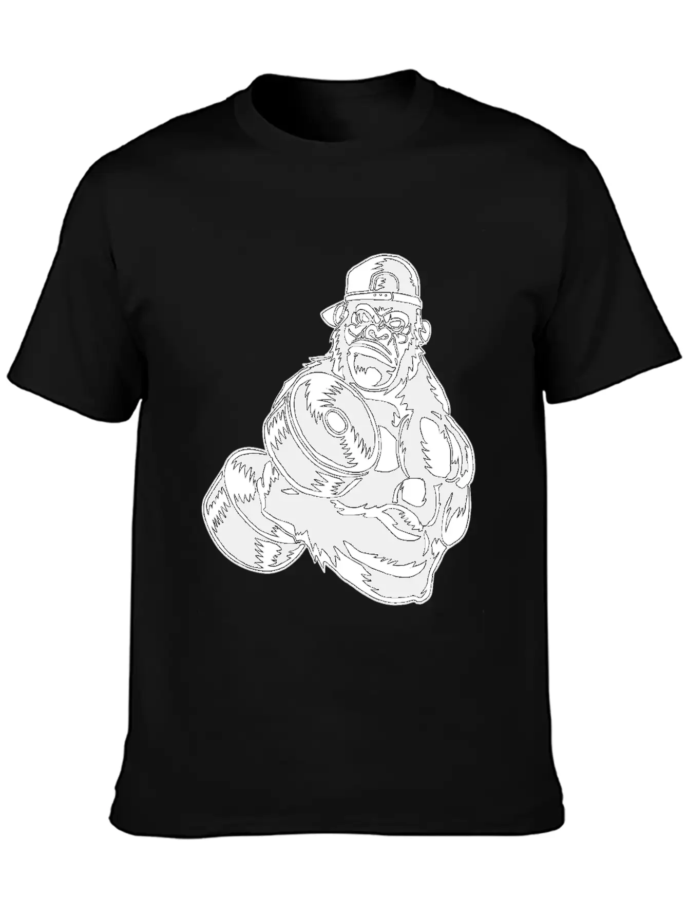 Gorilla Chimpanzee Monkey Ape Baboon Animal Gift Basic Graphic T-Shirt – Daily Comfort In Soft Cotton