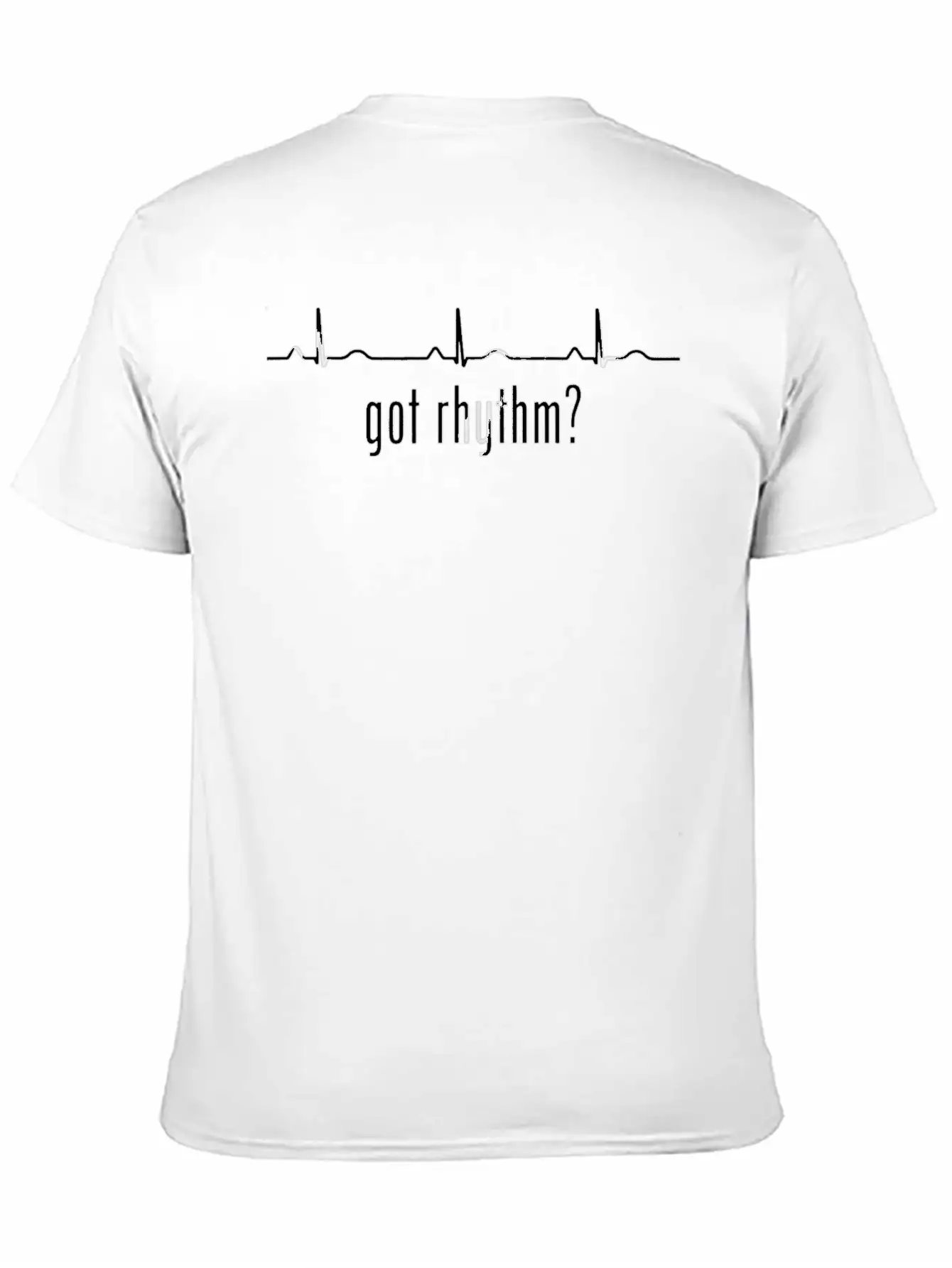 Got Rhythm EKG ECG Cardiologist Nurse Funny Heart Unisex Short Sleeve Soft Cotton T-Shirt – Casual Everyday Wear