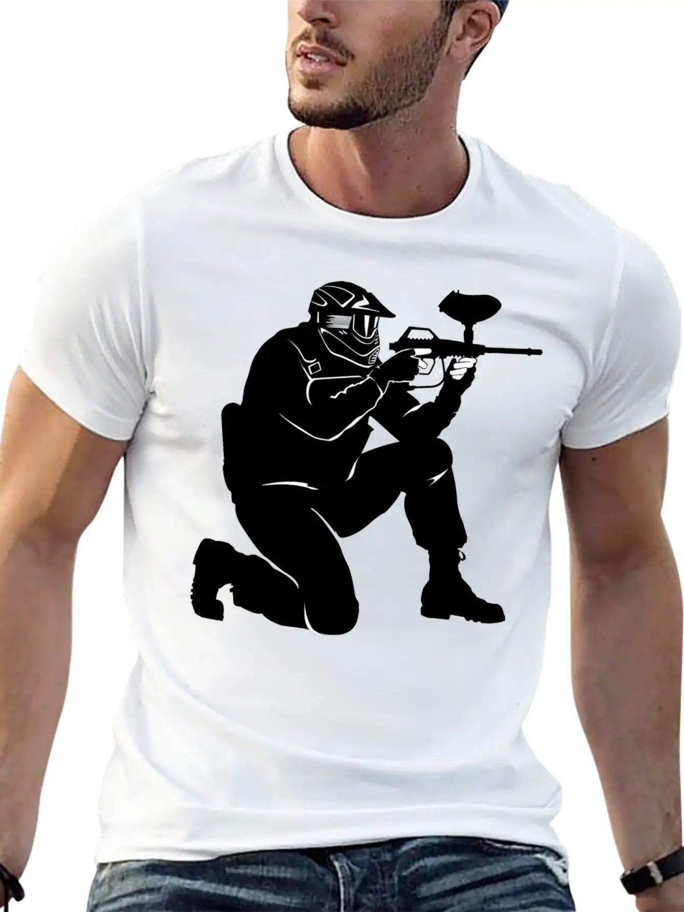 Gotcha Paintball2 Unisex Short Sleeve Soft Cotton T-Shirt – Casual Everyday Wear