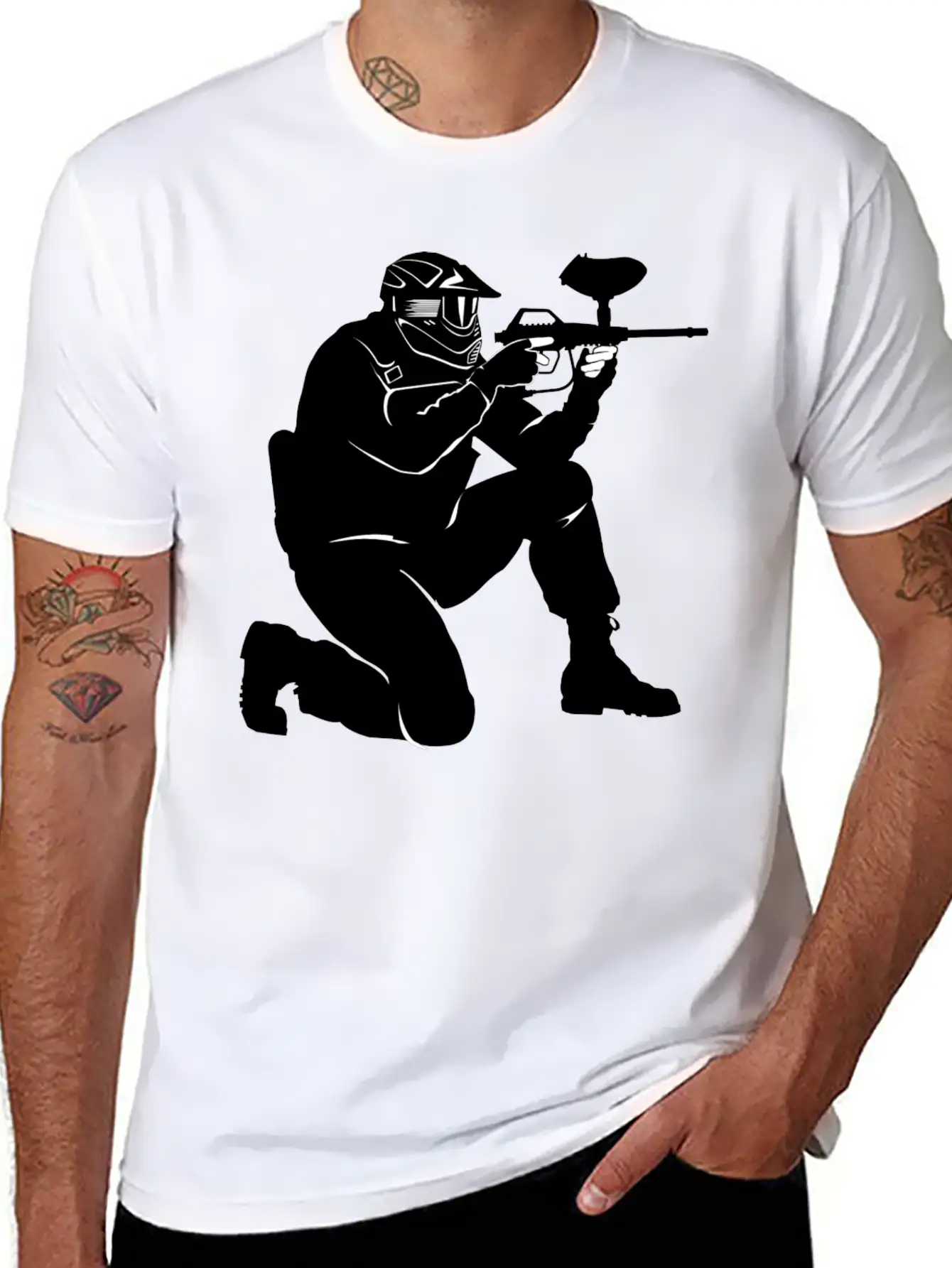 Gotcha Paintball2 Unisex Short Sleeve Soft Cotton T-Shirt – Casual Everyday Wear