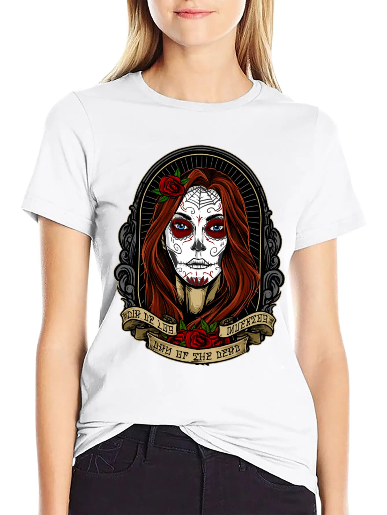 Gothic Girl Stylish Everyday T-Shirt – Unisex Basic Cotton Tee