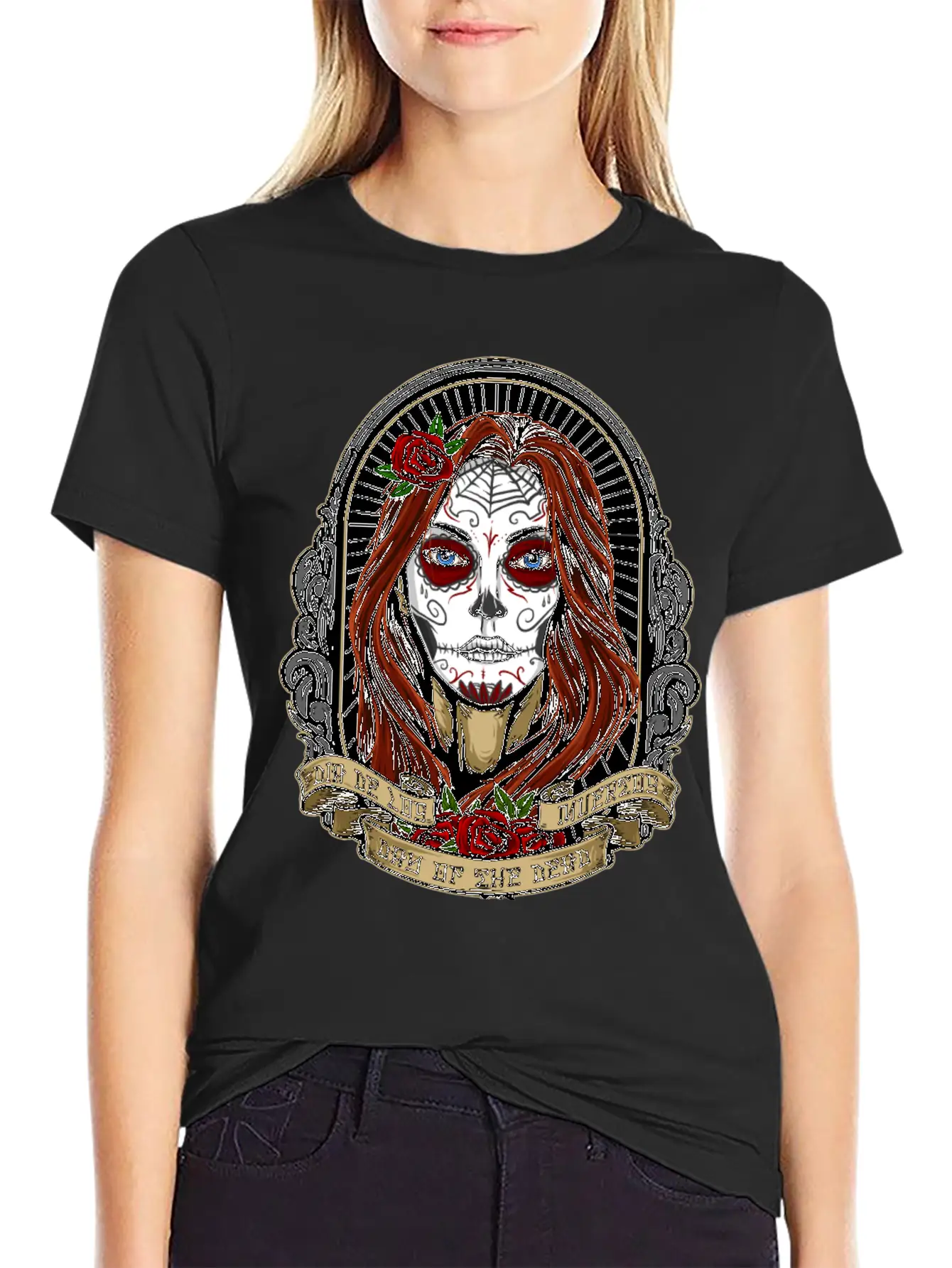 Gothic Girl Stylish Everyday T-Shirt – Unisex Basic Cotton Tee