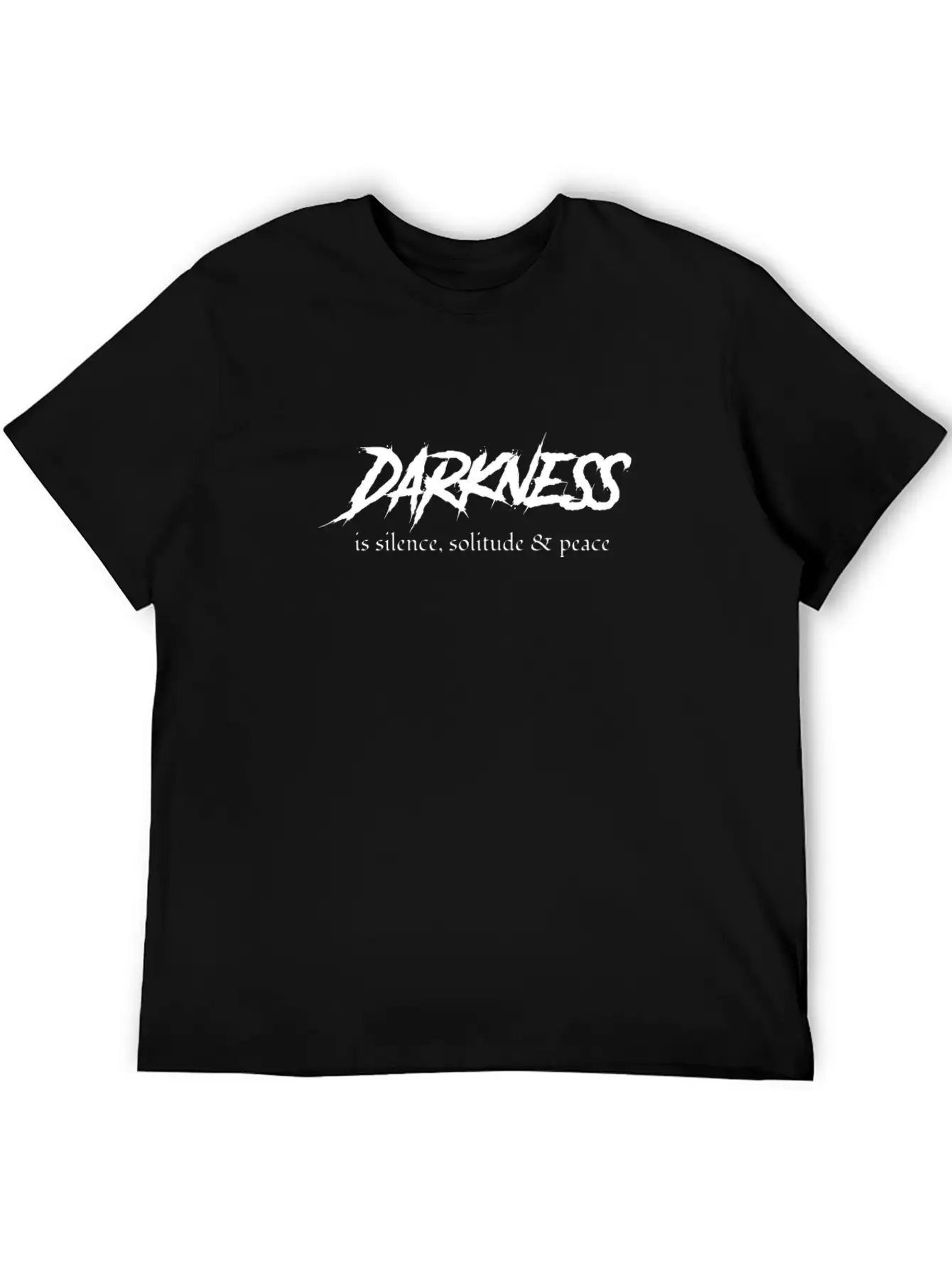 Gothic Lover Darkness Is Silence, Solitude And Unisex Casual T-Shirt – Clean Design For Daily Comfort