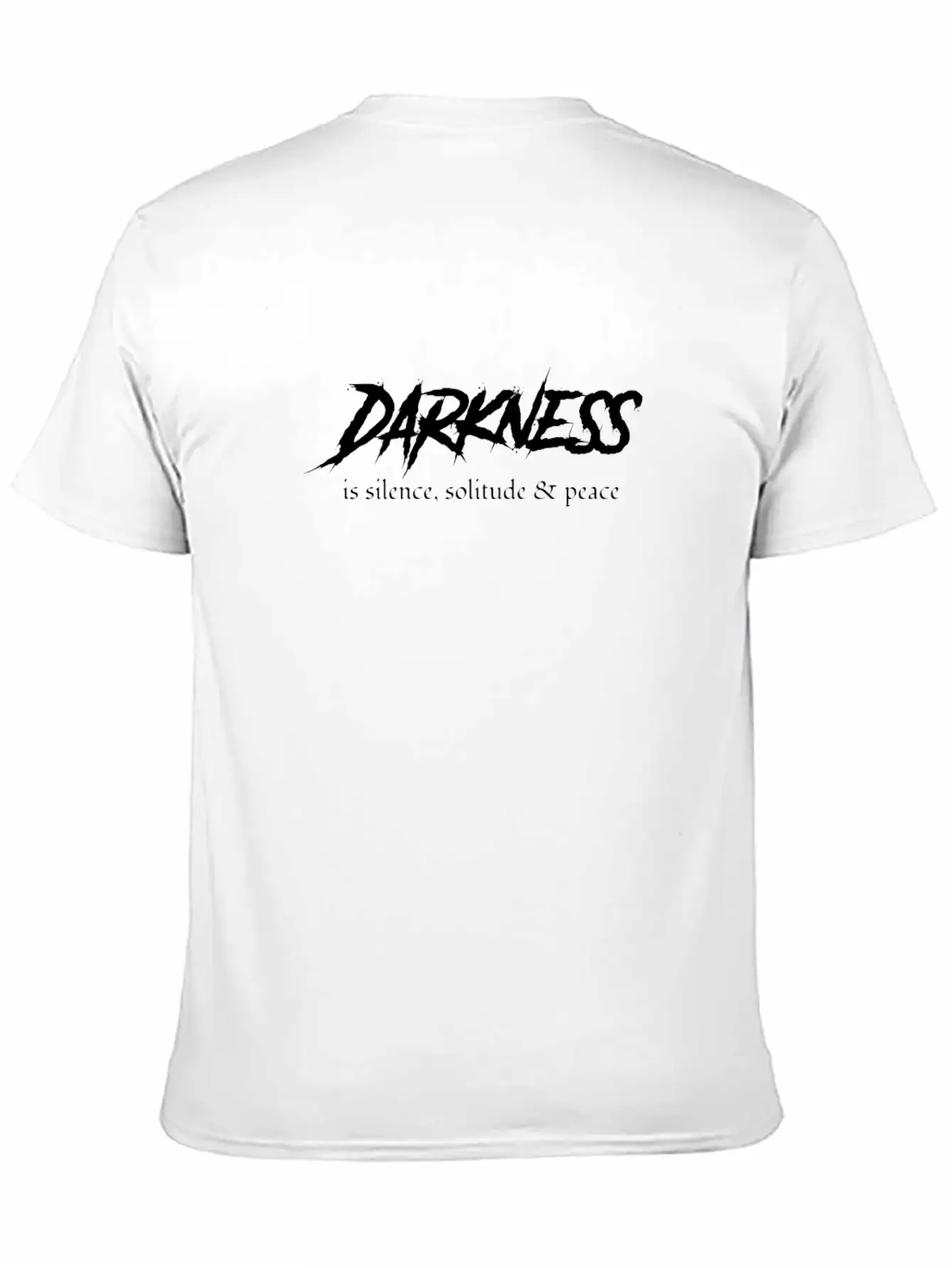 Gothic Lover Darkness Is Silence, Solitude And Unisex Casual T-Shirt – Clean Design For Daily Comfort
