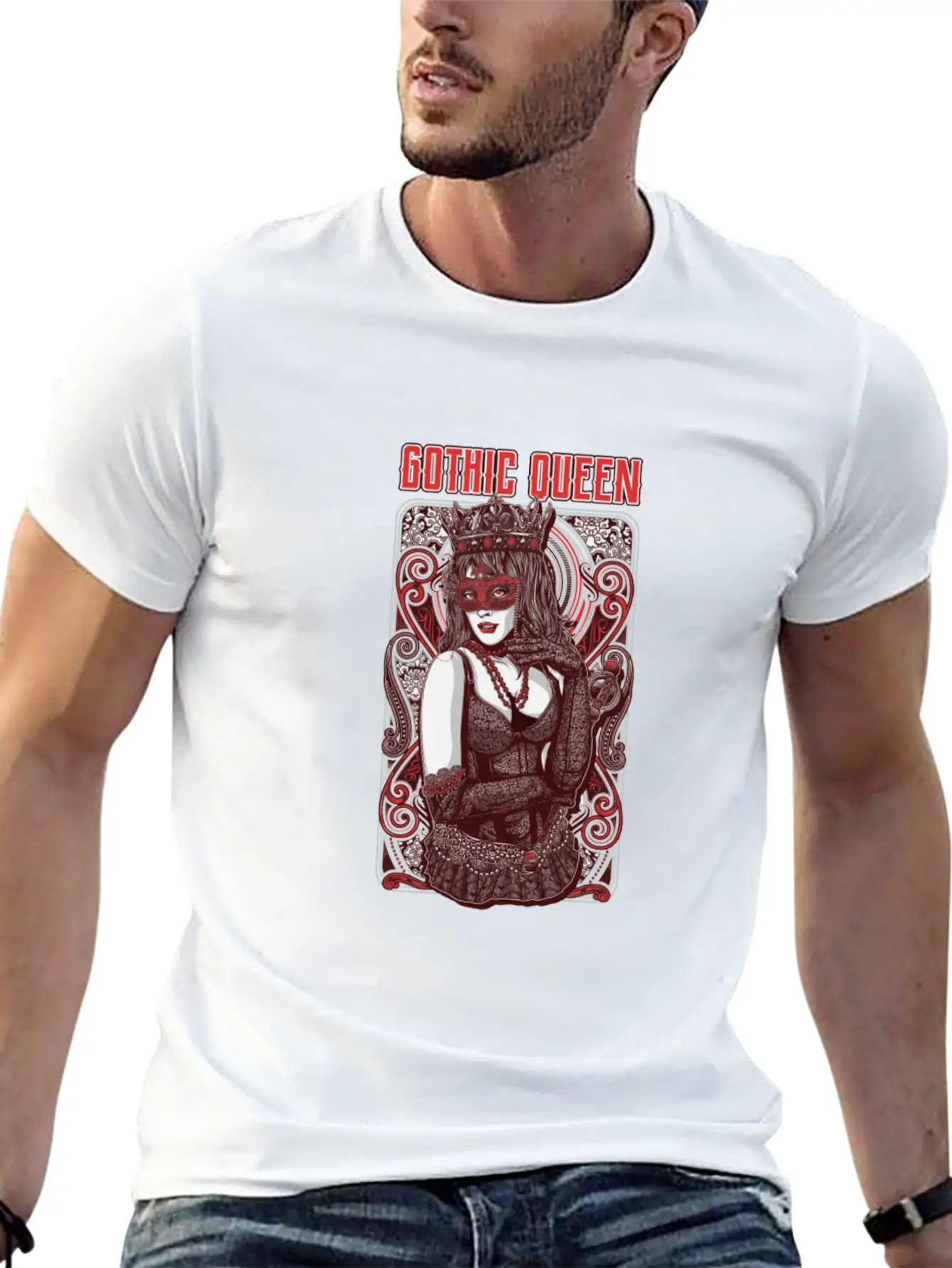Gothic Queen / Witch / Magic / Witchcraft / Metal Basic Graphic T-Shirt – Daily Comfort In Soft Cotton
