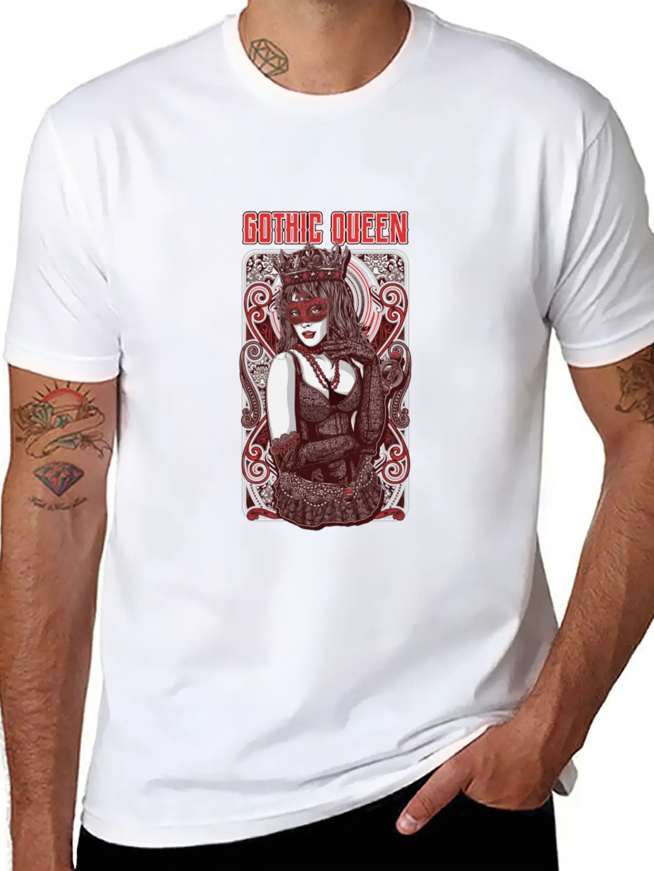 Gothic Queen / Witch / Magic / Witchcraft / Metal Basic Graphic T-Shirt – Daily Comfort In Soft Cotton