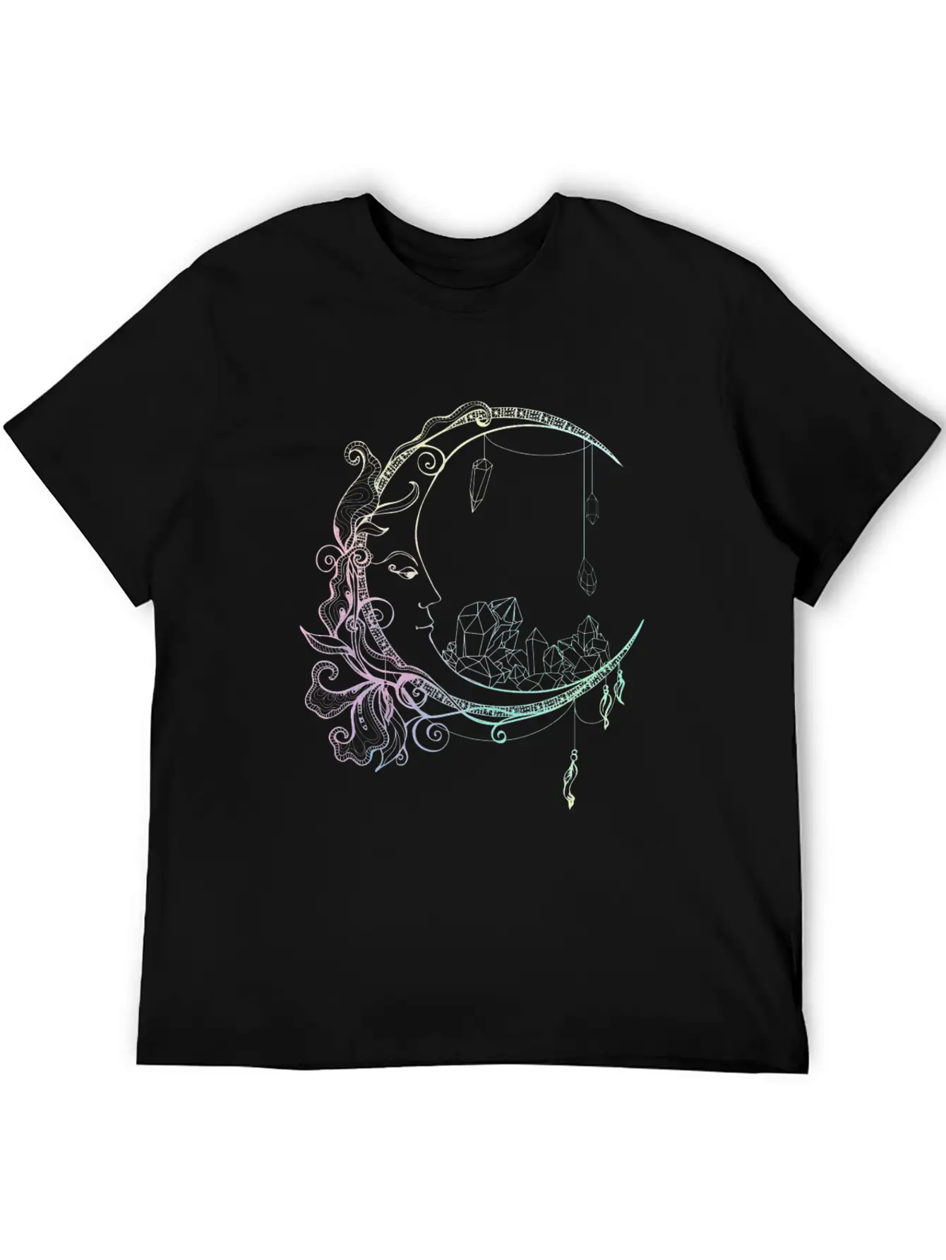 Gothic Wicca Crescent Pastel Goth Moon Stylish Everyday T-Shirt – Unisex Basic Cotton Tee