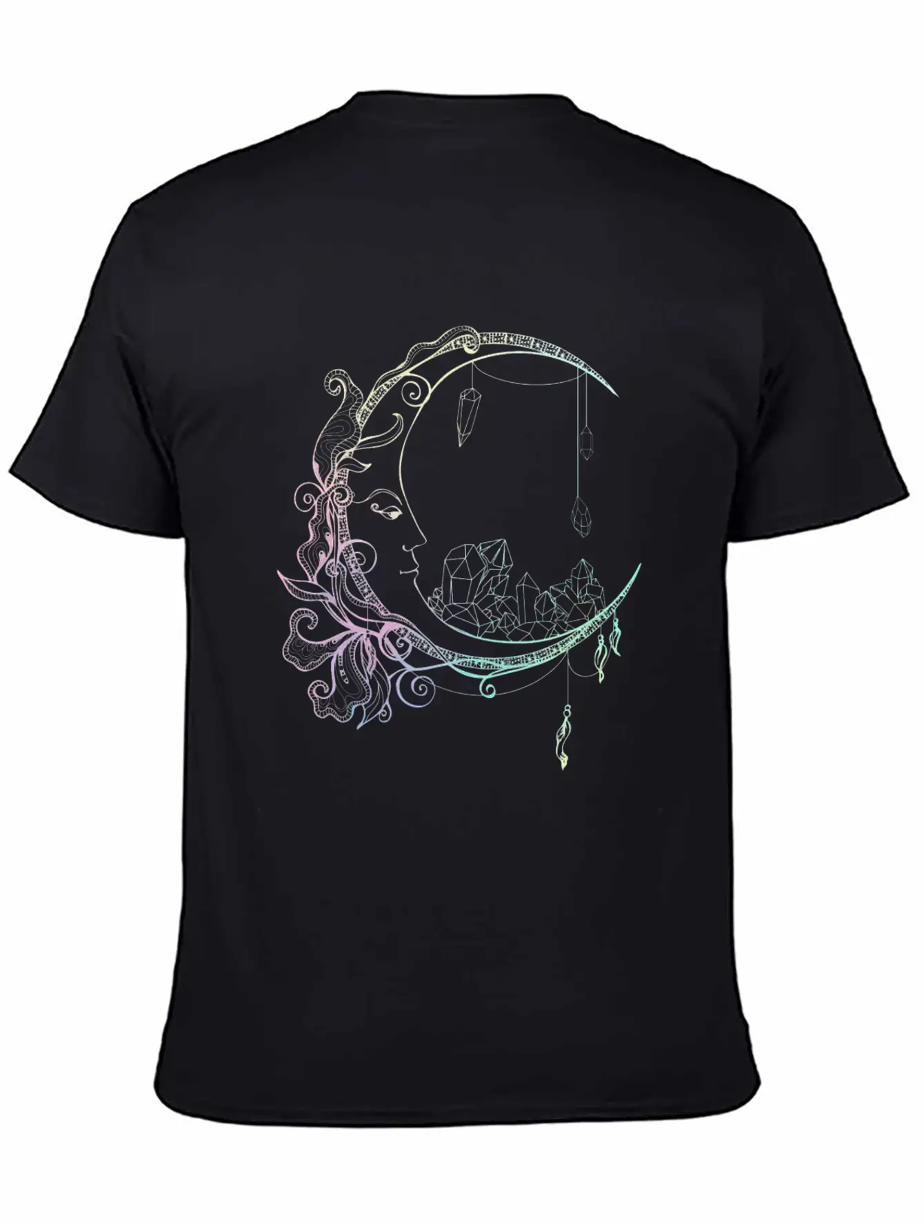 Gothic Wicca Crescent Pastel Goth Moon Stylish Everyday T-Shirt – Unisex Basic Cotton Tee