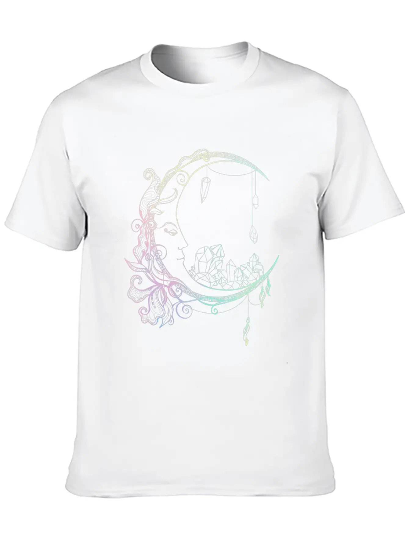 Gothic Wicca Crescent Pastel Goth Moon Stylish Everyday T-Shirt – Unisex Basic Cotton Tee
