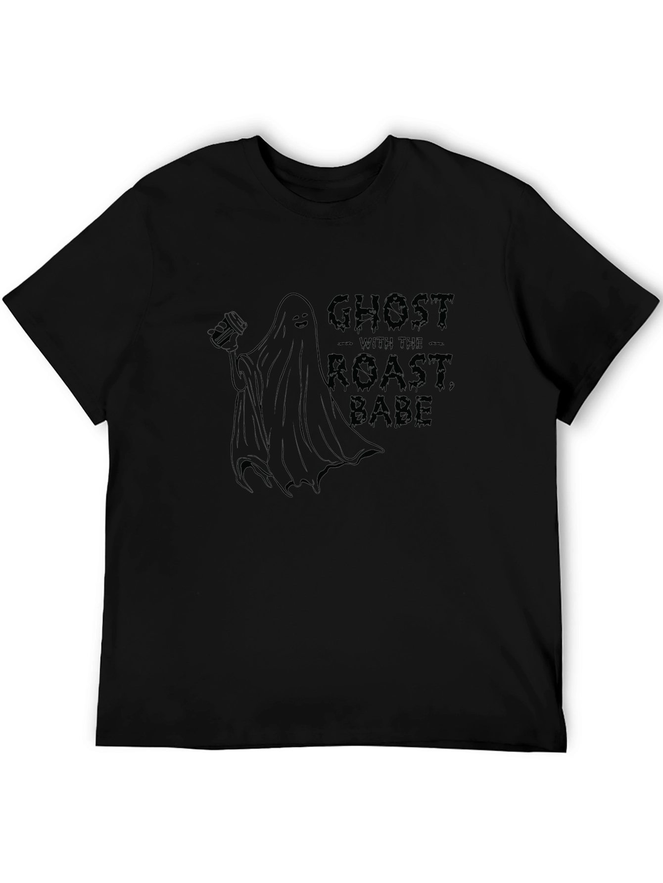 Ghost With The Roast Babe Black T-Shirt