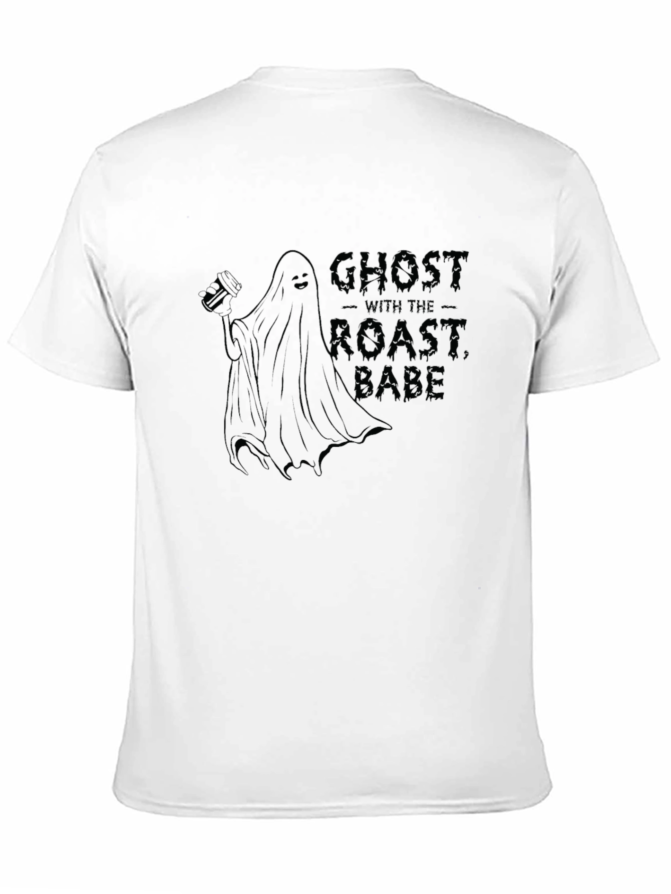 Ghost With The Roast Babe Black T-Shirt