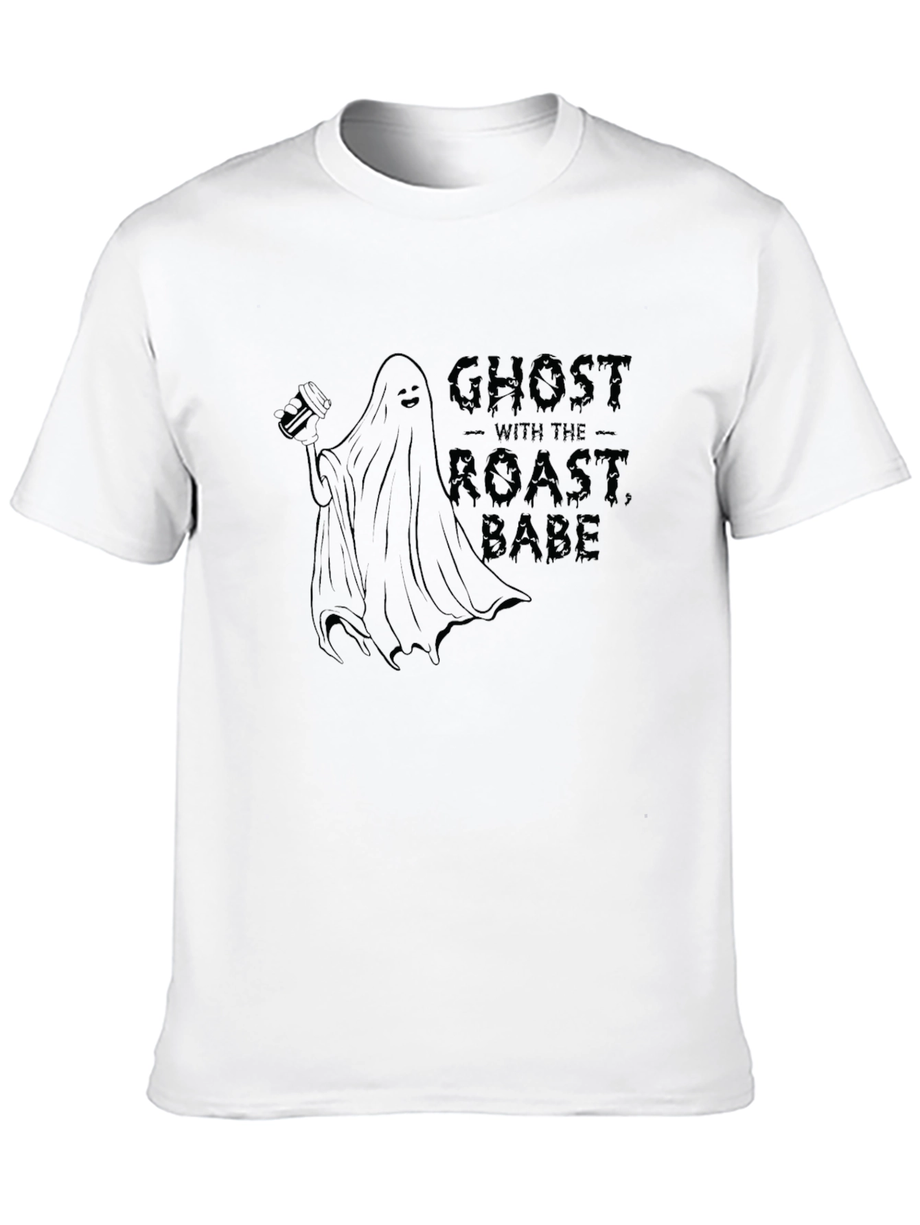 Ghost With The Roast Babe Black T-Shirt
