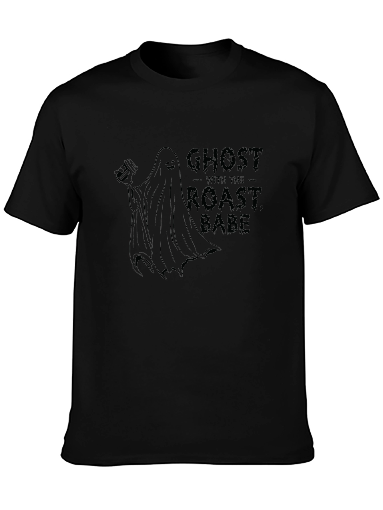 Ghost With The Roast Babe Black T-Shirt