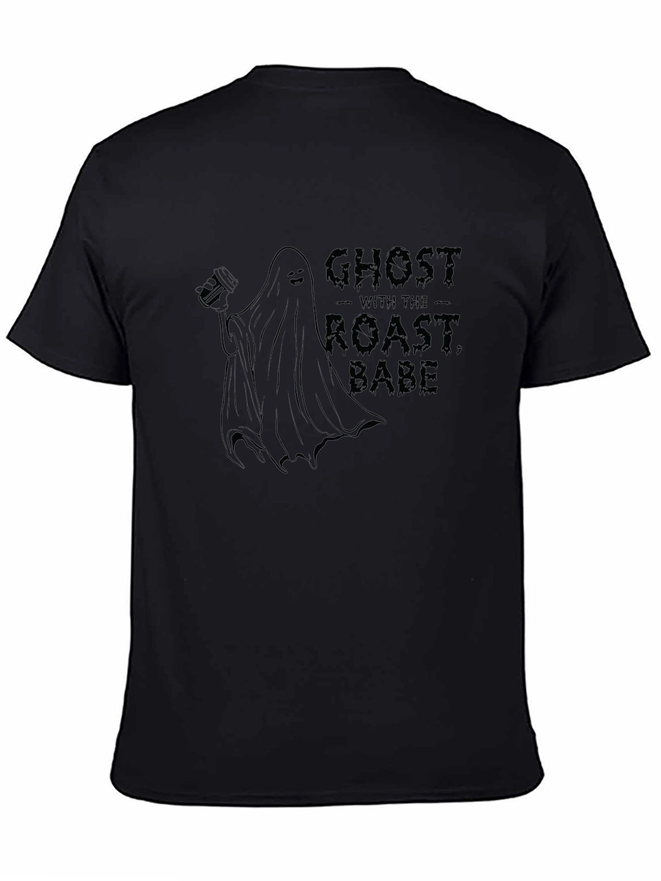 Ghost With The Roast Babe Black T-Shirt