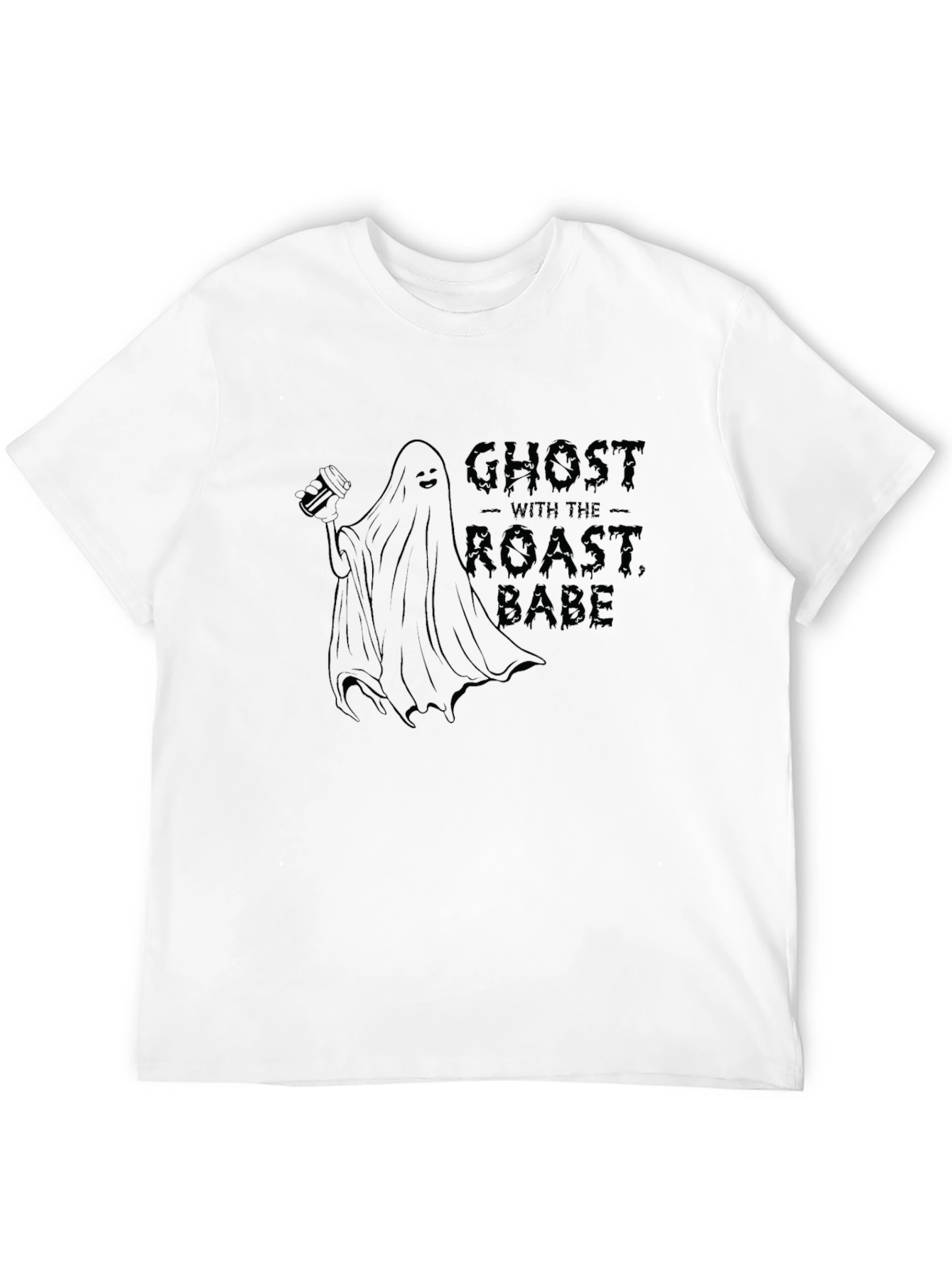 Ghost With The Roast Babe Black T-Shirt