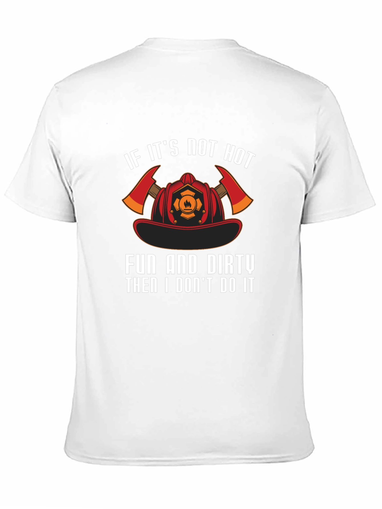 Firefighter Hot Fun & Dirty Black T-Shirt