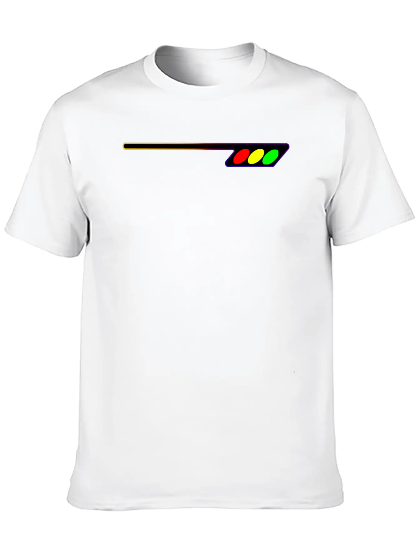 Gradient Line V2 Comfortable Minimalist Graphic Tee – Summer Style Essential