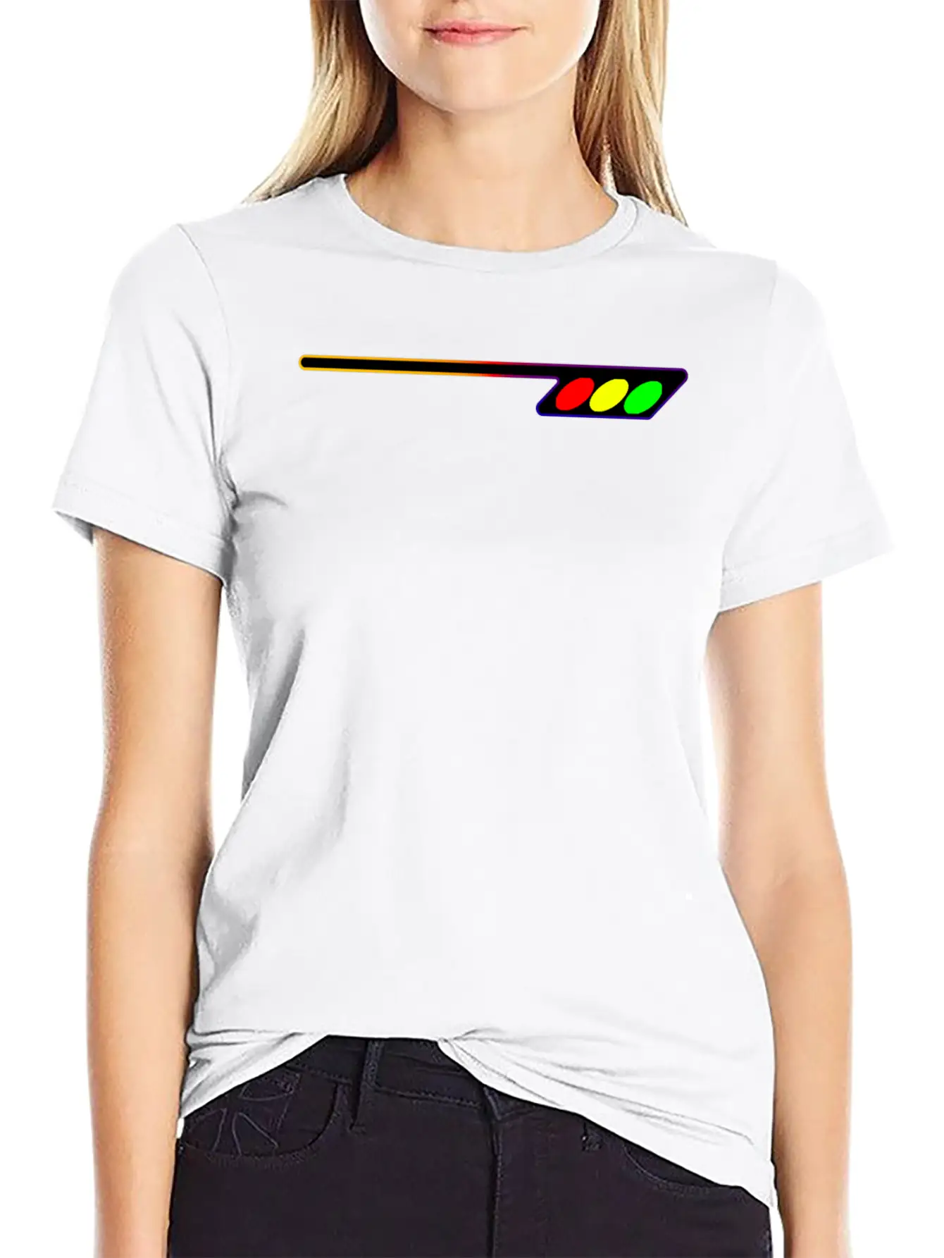 Gradient Line V2 Comfortable Minimalist Graphic Tee – Summer Style Essential