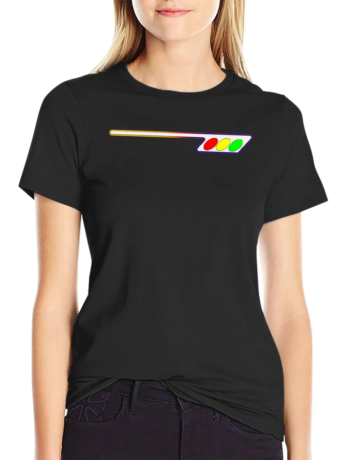 Gradient Line V2 Comfortable Minimalist Graphic Tee – Summer Style Essential