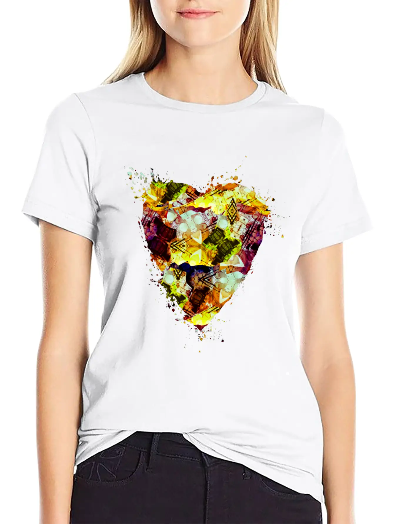 Graffiti Grunge Style Paint Splatter Timeless Short Sleeve Tee – Comfy And Minimalist Design