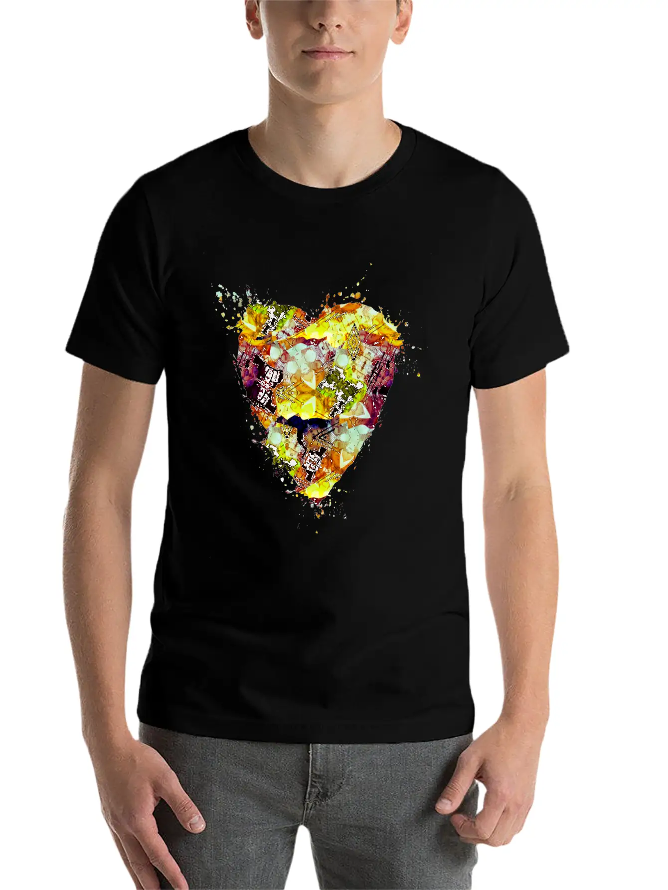 Graffiti Grunge Style Paint Splatter Timeless Short Sleeve Tee – Comfy And Minimalist Design