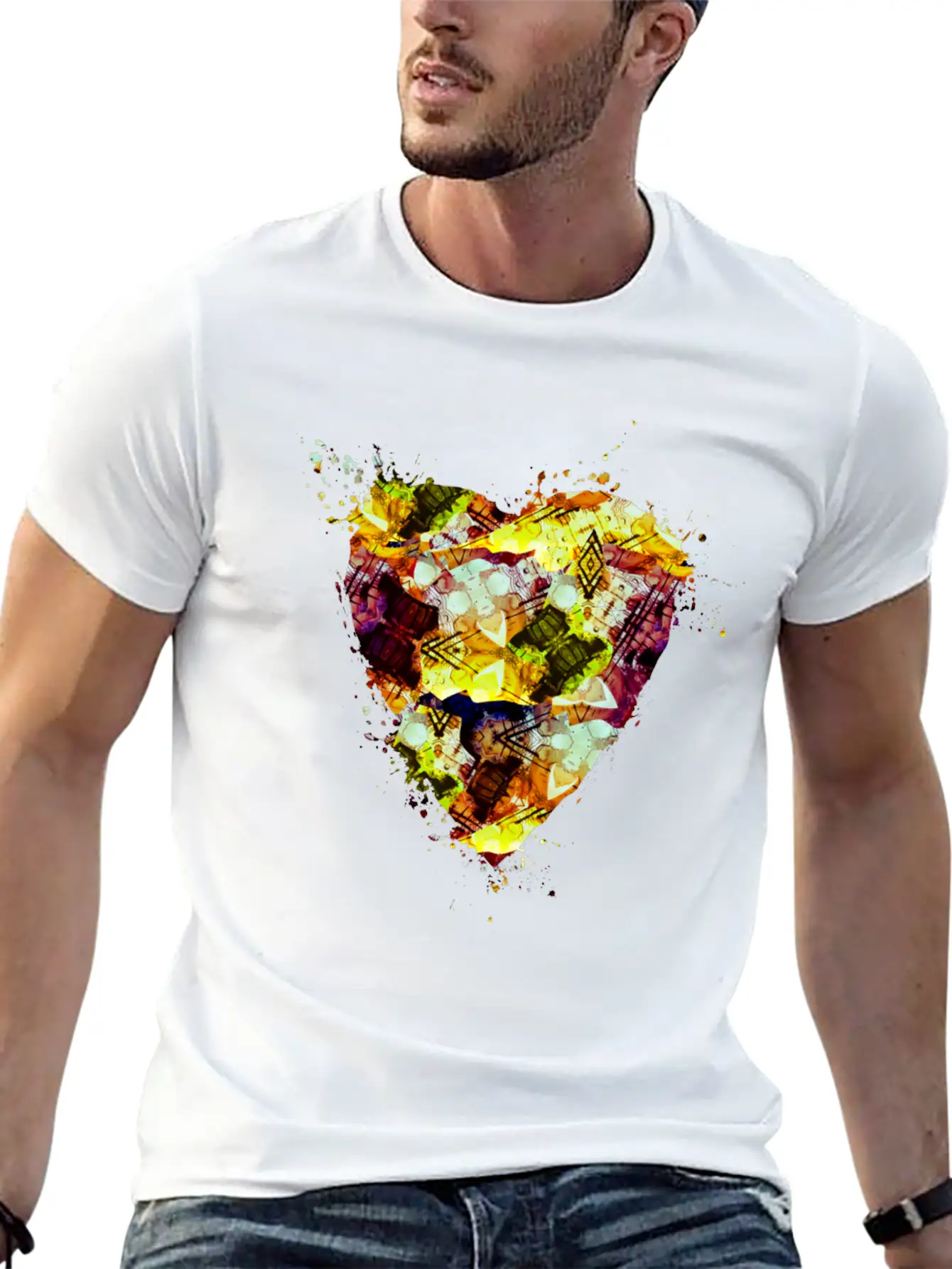 Graffiti Grunge Style Paint Splatter Timeless Short Sleeve Tee – Comfy And Minimalist Design
