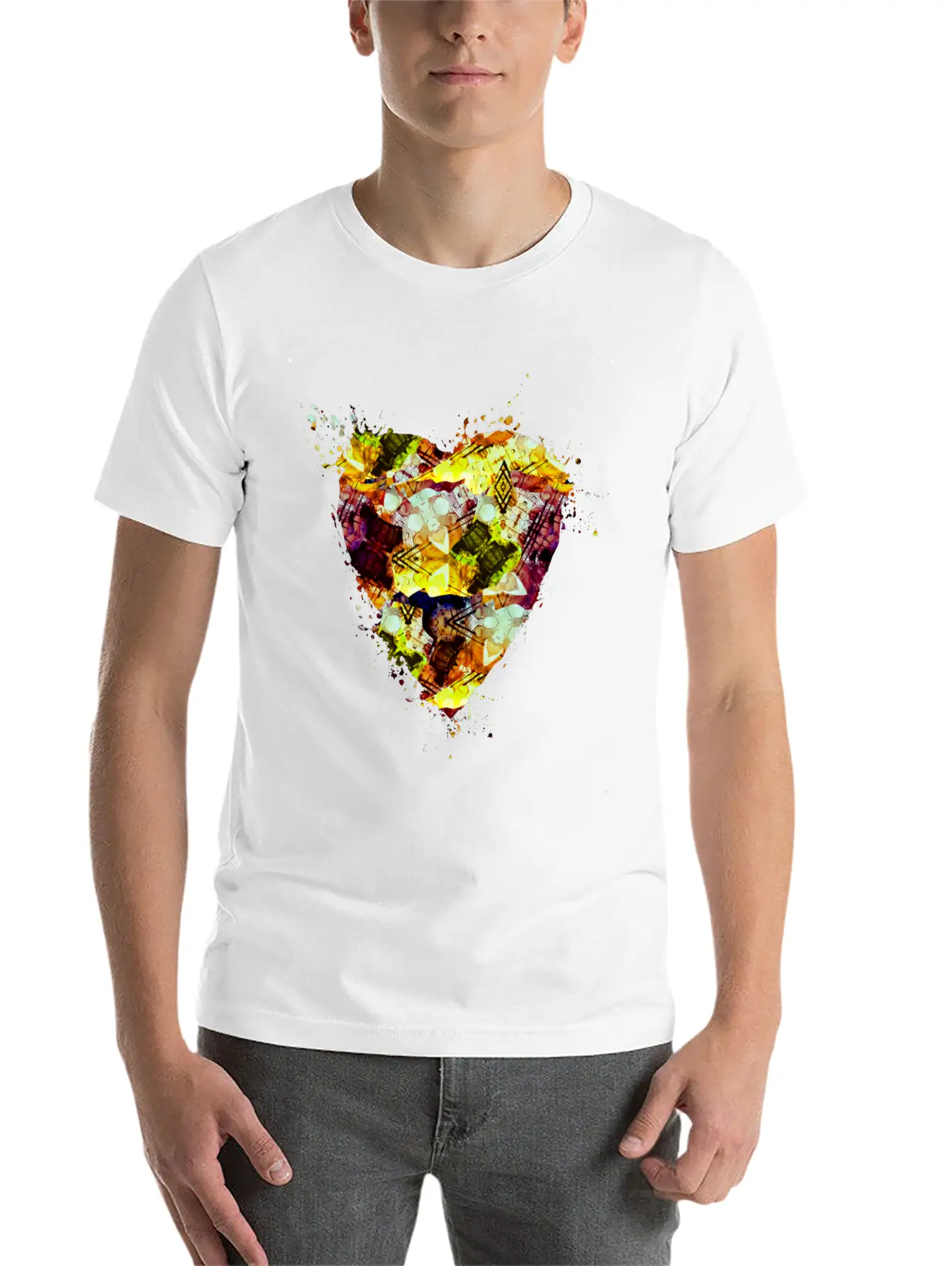 Graffiti Grunge Style Paint Splatter Timeless Short Sleeve Tee – Comfy And Minimalist Design