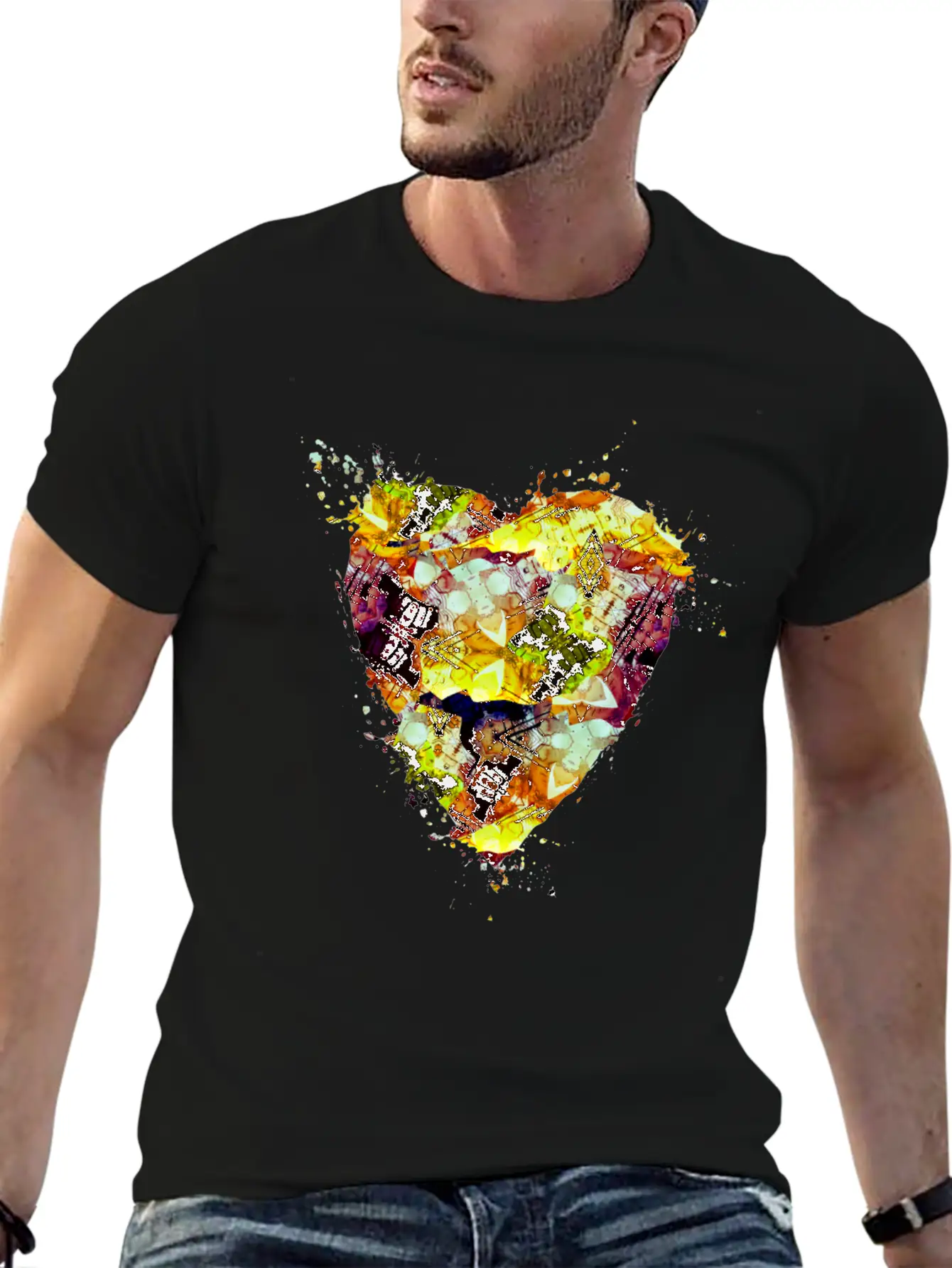 Graffiti Grunge Style Paint Splatter Timeless Short Sleeve Tee – Comfy And Minimalist Design