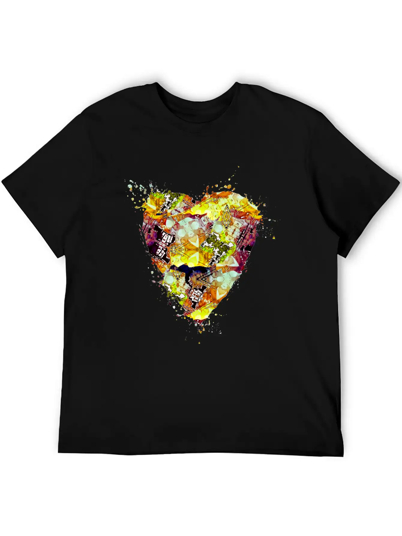 Graffiti Grunge Style Paint Splatter Timeless Short Sleeve Tee – Comfy And Minimalist Design