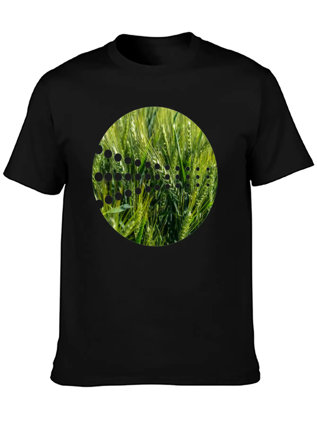 Grain Green Meadow Unisex Short Sleeve Soft Cotton T-Shirt – Casual Everyday Wear