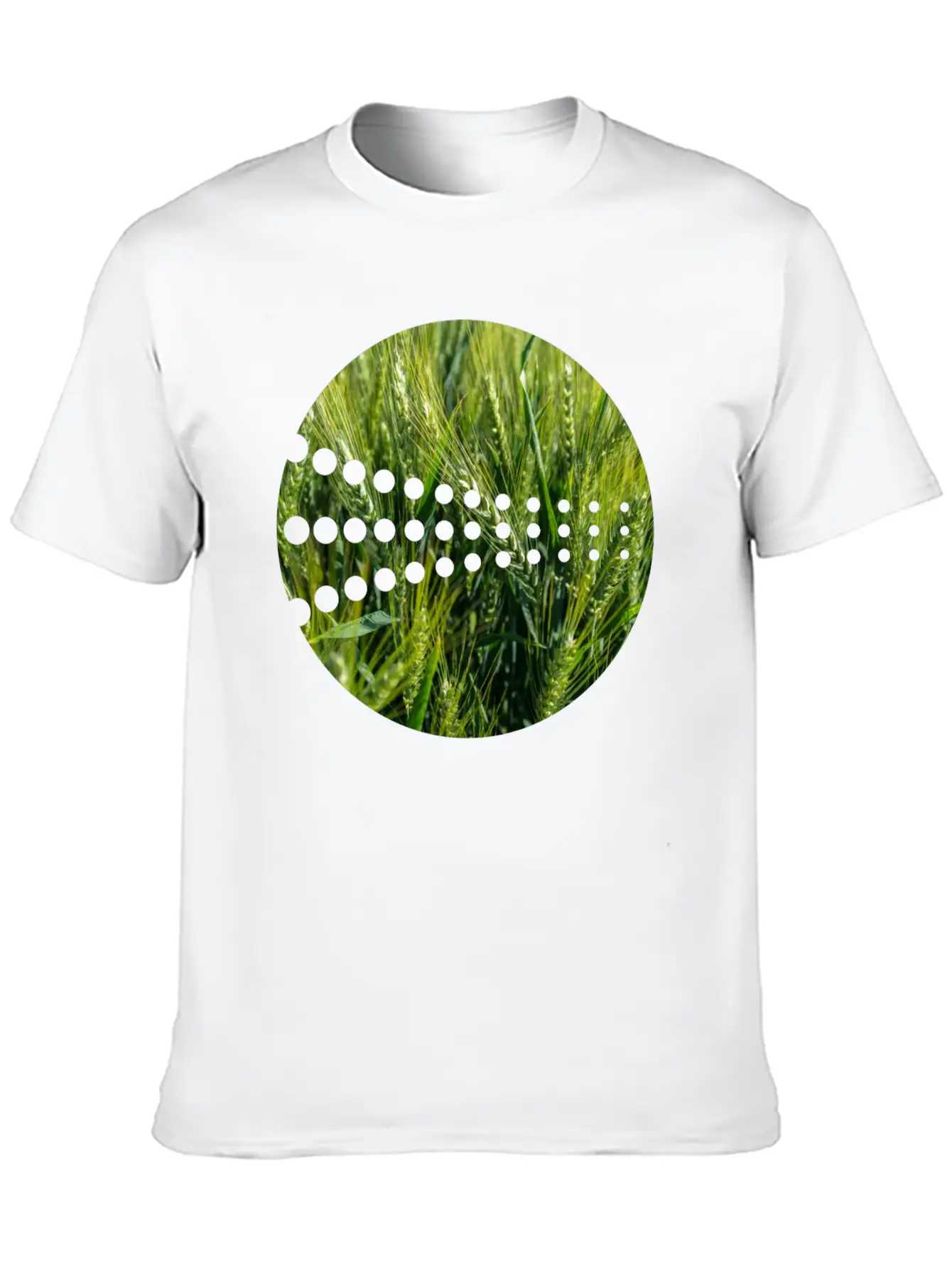 Grain Green Meadow Unisex Short Sleeve Soft Cotton T-Shirt – Casual Everyday Wear