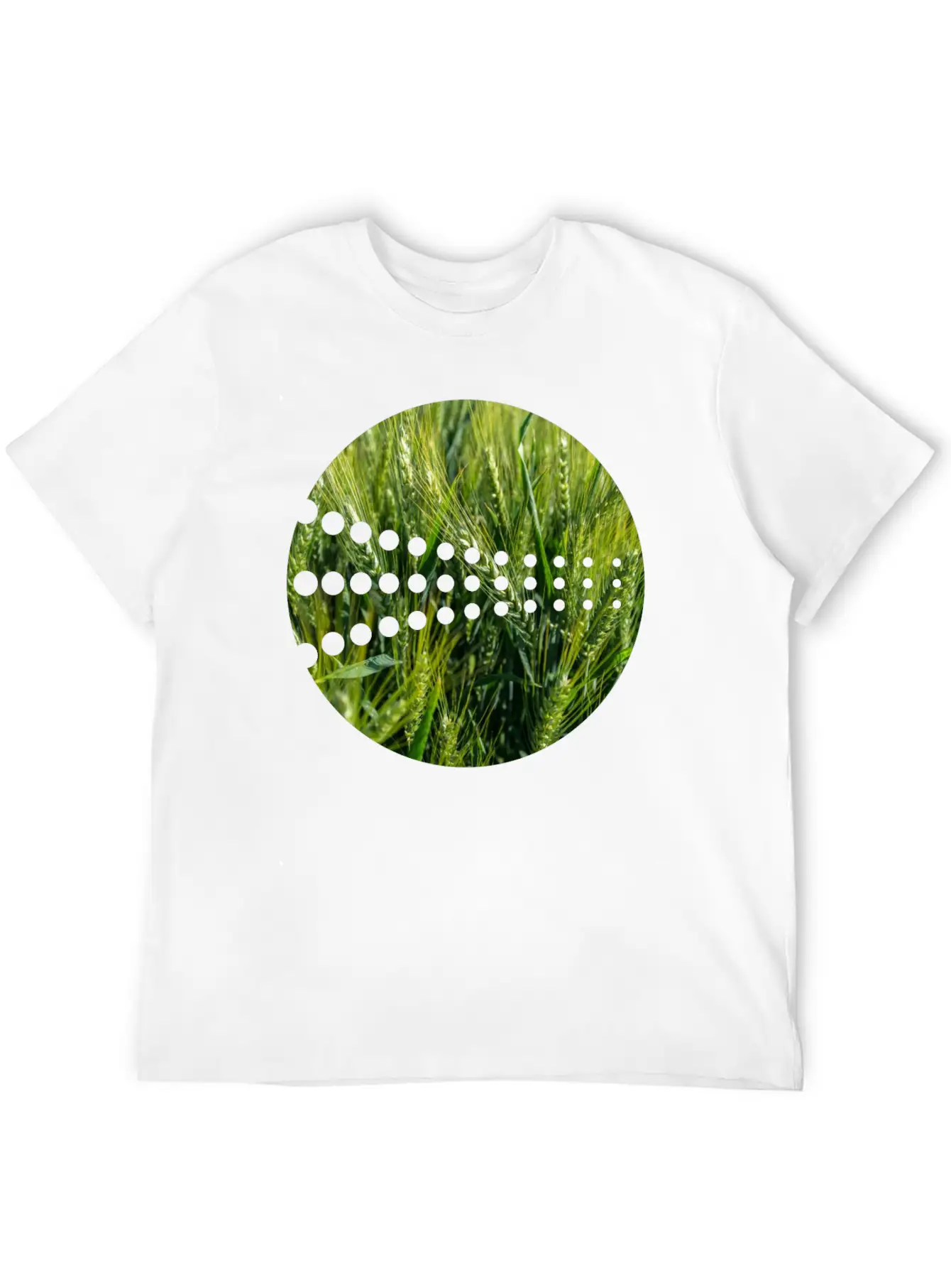 Grain Green Meadow Unisex Short Sleeve Soft Cotton T-Shirt – Casual Everyday Wear