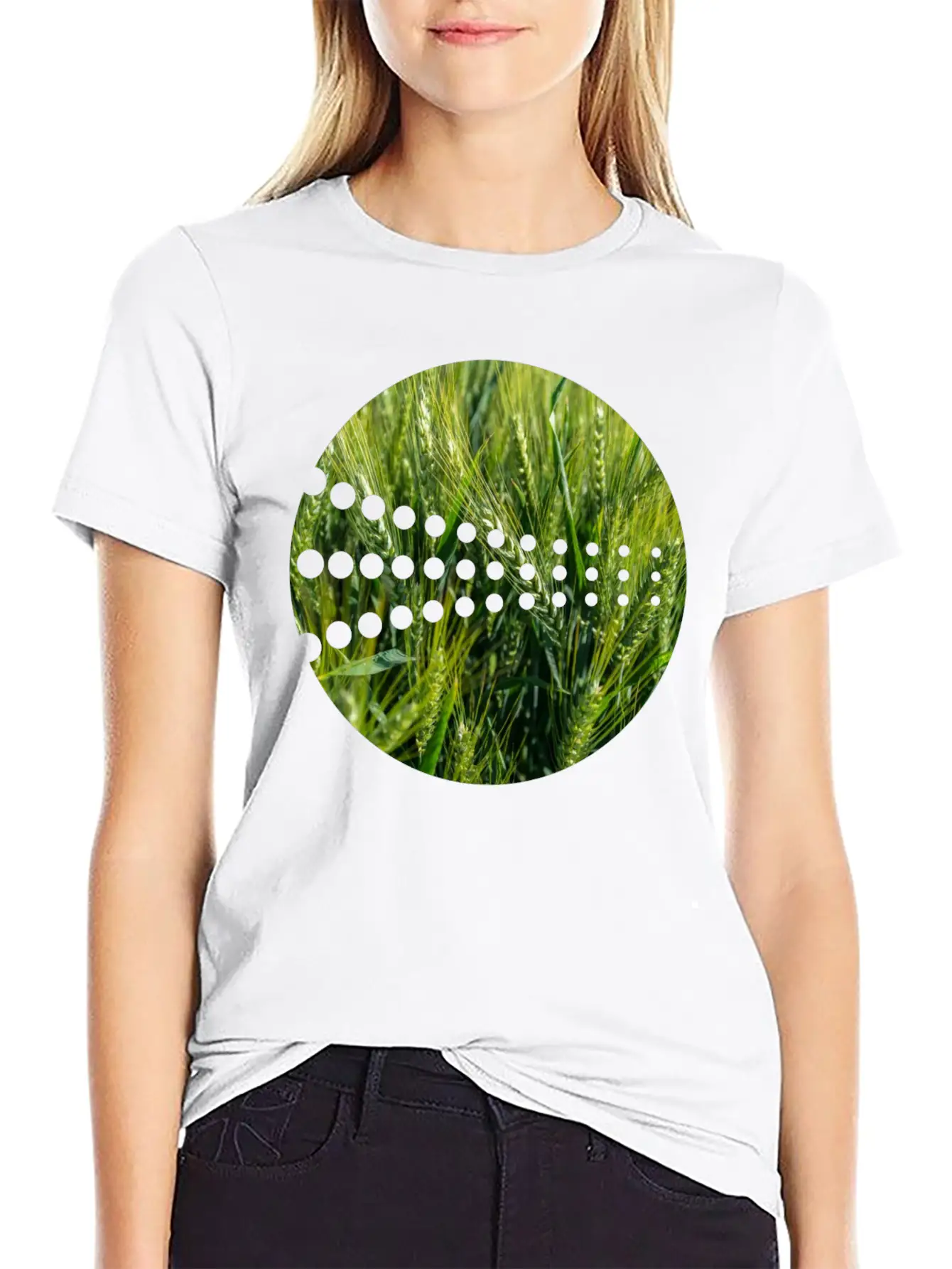 Grain Green Meadow Unisex Short Sleeve Soft Cotton T-Shirt – Casual Everyday Wear
