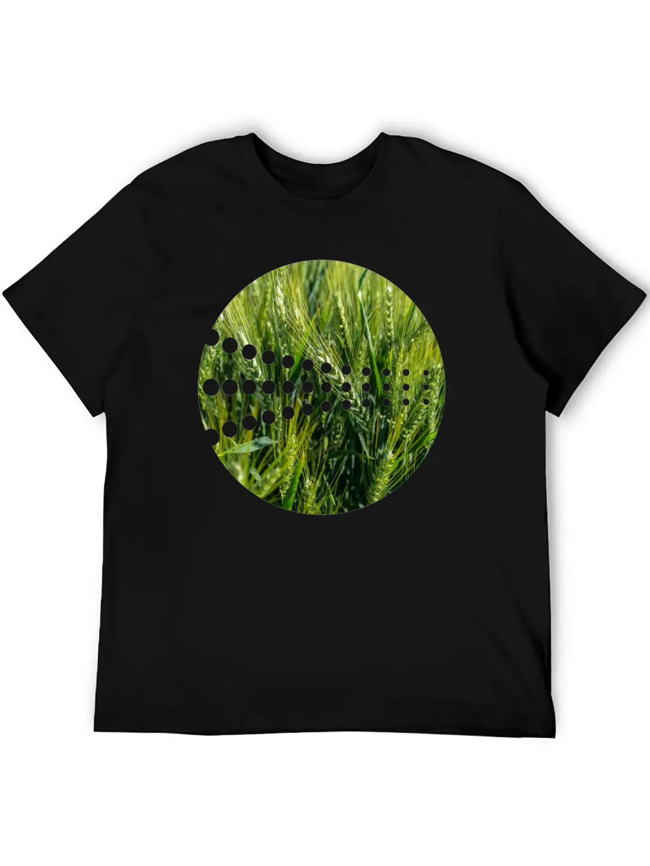 Grain Green Meadow Unisex Short Sleeve Soft Cotton T-Shirt – Casual Everyday Wear