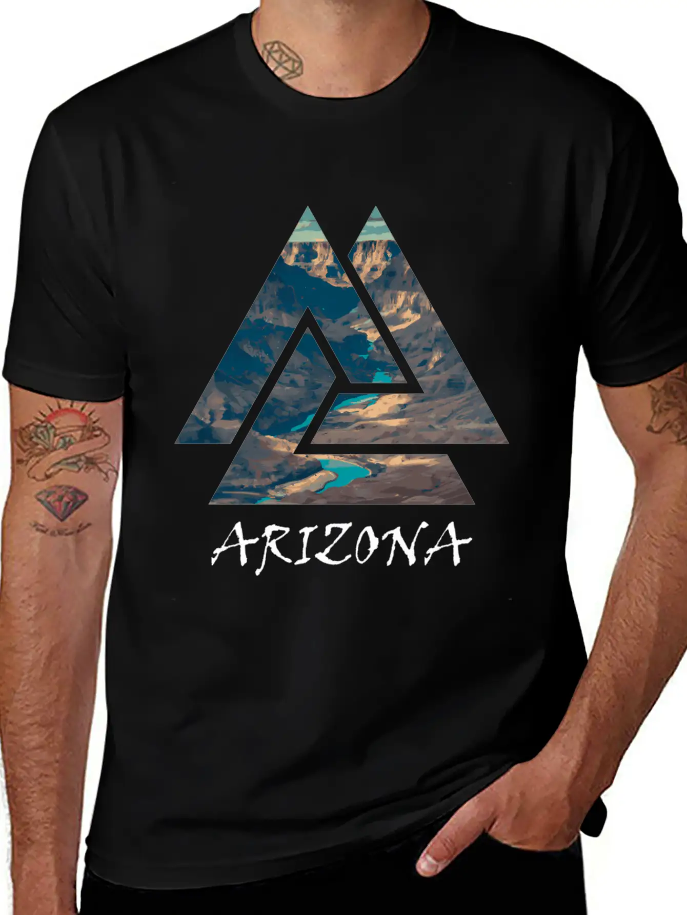 Grand Canyon National Park Arizona Travel Unisex Short Sleeve Soft Cotton T-Shirt – Casual Everyday Wear