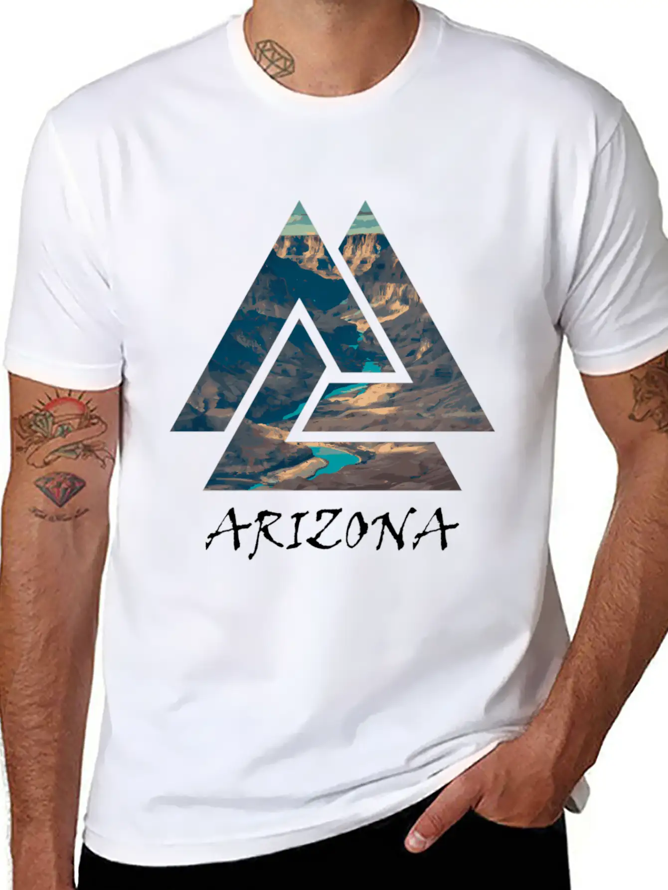 Grand Canyon National Park Arizona Travel Unisex Short Sleeve Soft Cotton T-Shirt – Casual Everyday Wear