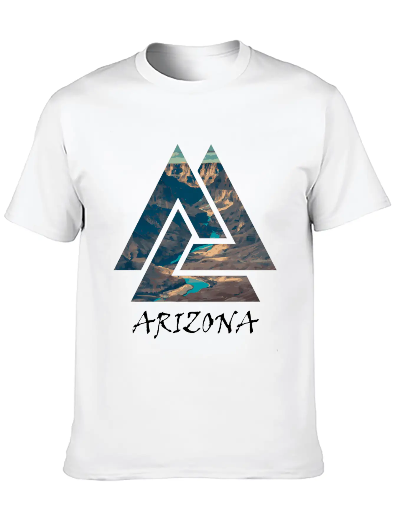 Grand Canyon National Park Arizona Travel Unisex Short Sleeve Soft Cotton T-Shirt – Casual Everyday Wear