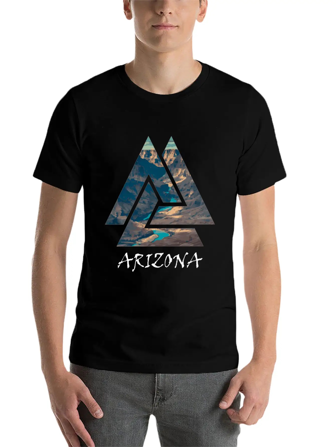 Grand Canyon National Park Arizona Travel Unisex Short Sleeve Soft Cotton T-Shirt – Casual Everyday Wear