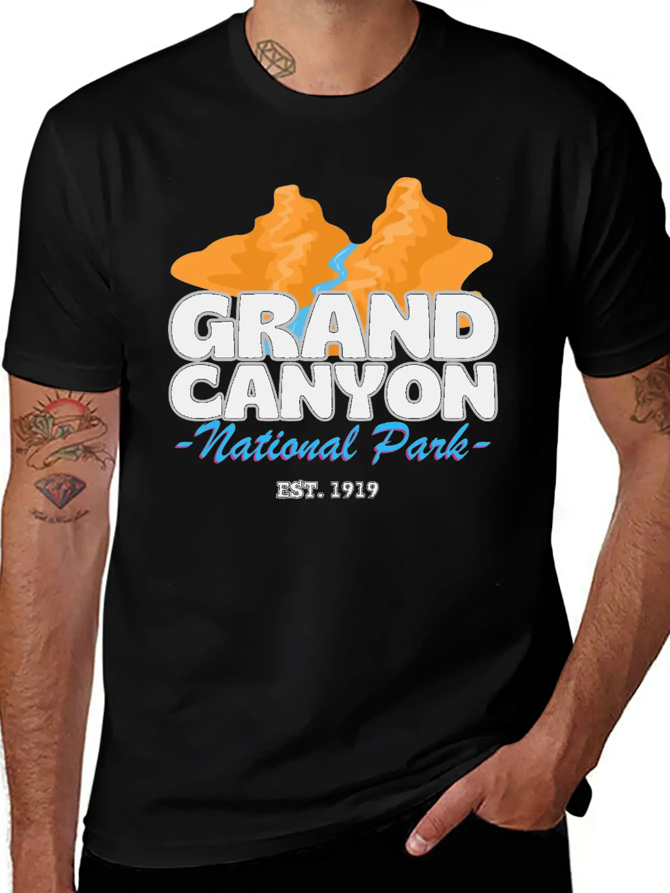 Grand Canyon T-shirt Unisex Short Sleeve Soft Cotton T-Shirt – Casual Everyday Wear