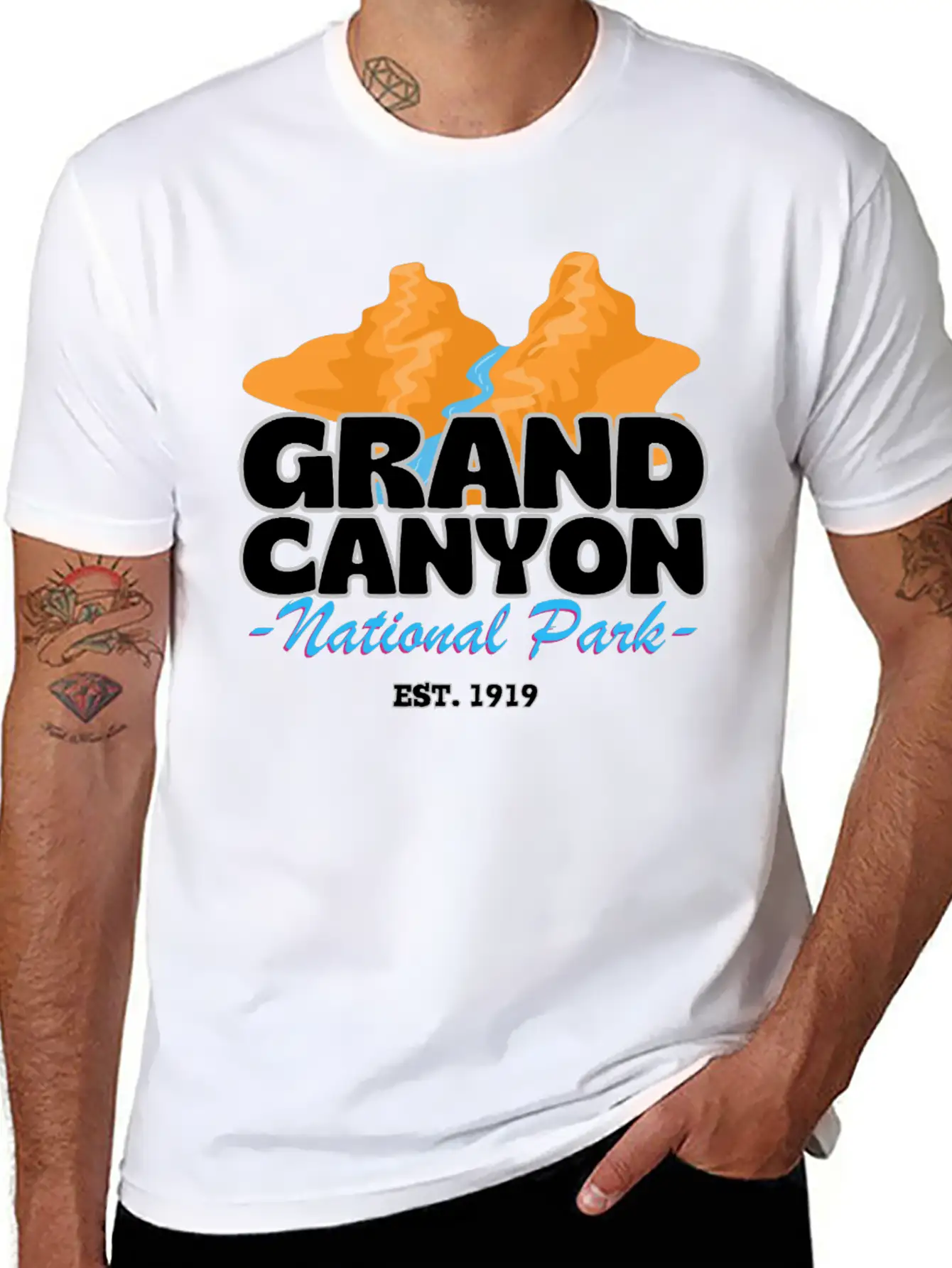 Grand Canyon T-shirt Unisex Short Sleeve Soft Cotton T-Shirt – Casual Everyday Wear