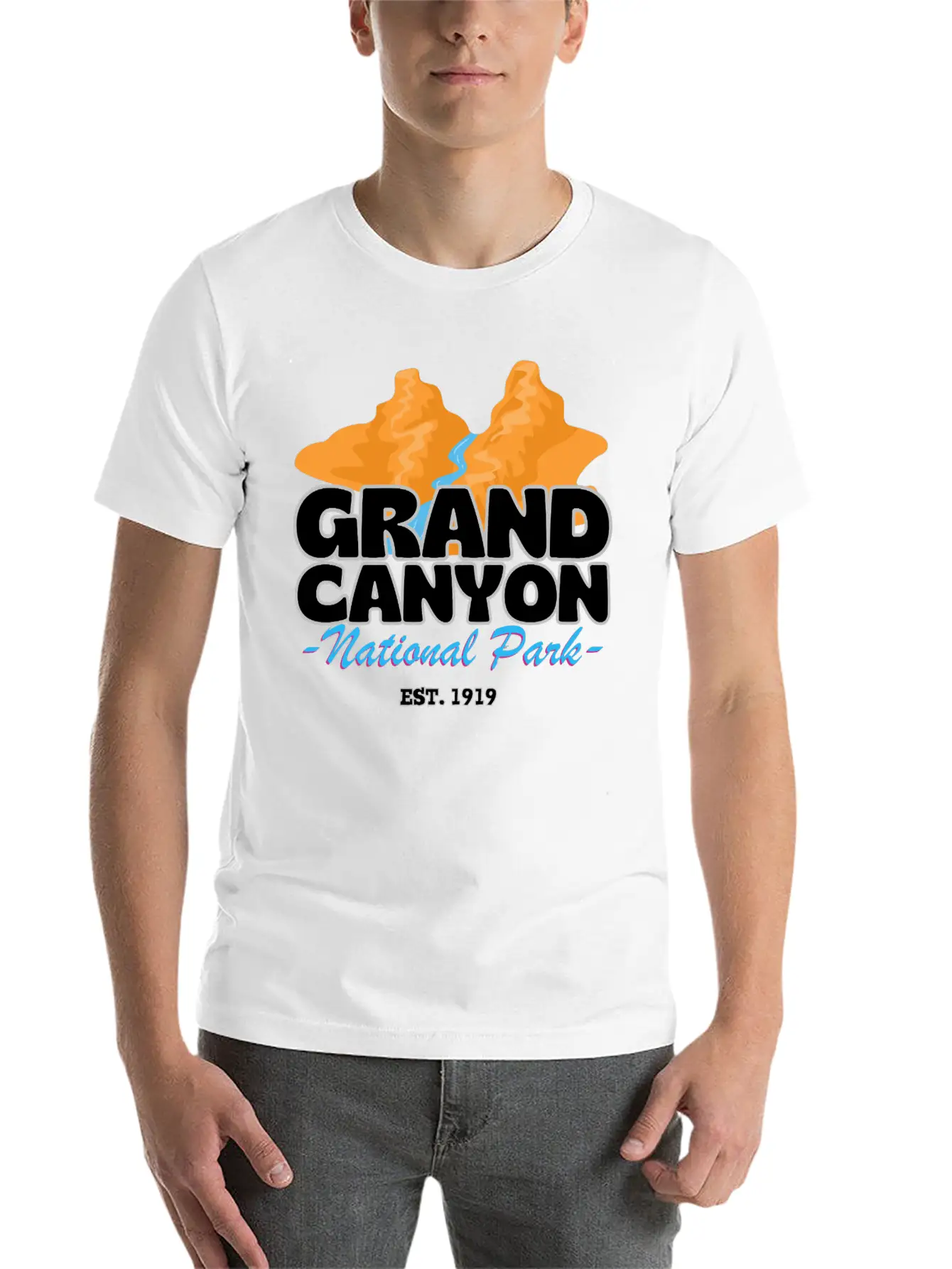 Grand Canyon T-shirt Unisex Short Sleeve Soft Cotton T-Shirt – Casual Everyday Wear