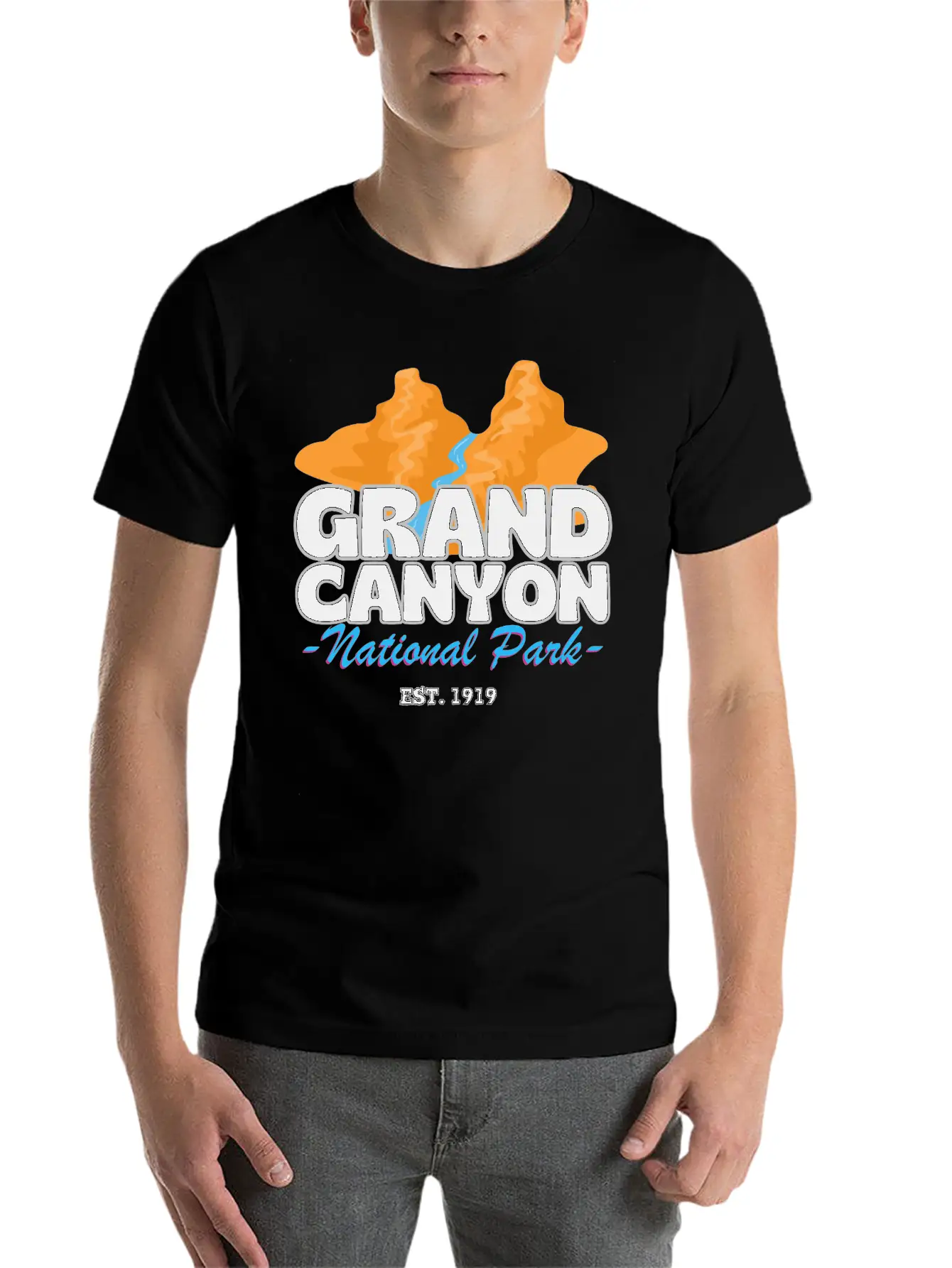 Grand Canyon T-shirt Unisex Short Sleeve Soft Cotton T-Shirt – Casual Everyday Wear