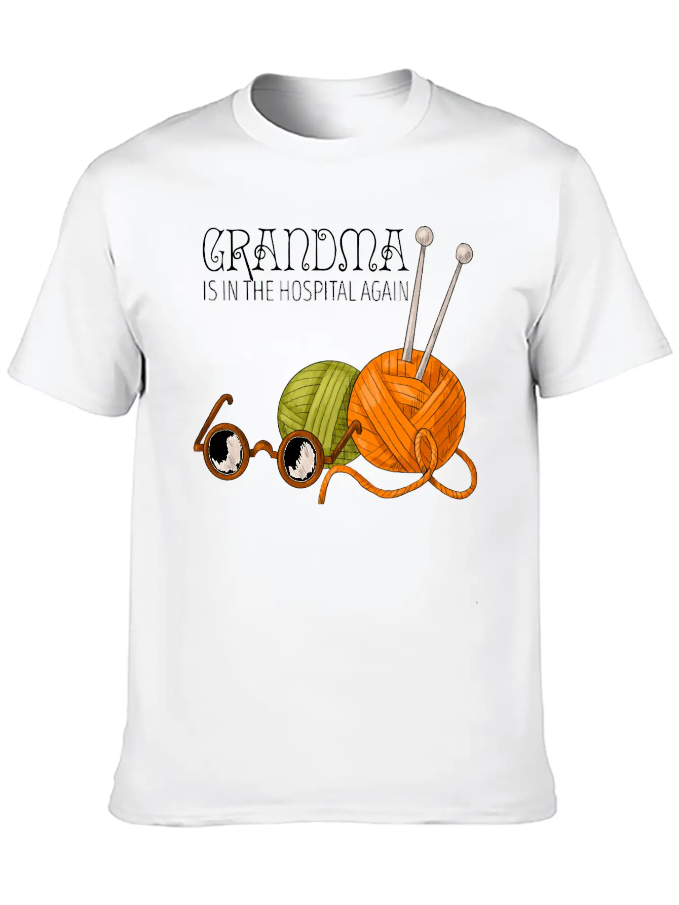 Grandma Is In The Hospital Again Essential Unisex Summer Tee – Soft Cotton Casual Fit