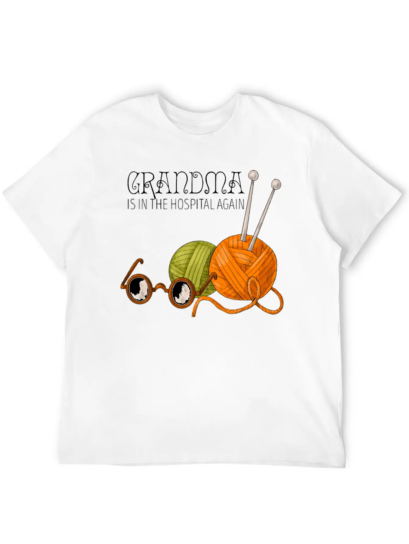 Grandma Is In The Hospital Again Essential Unisex Summer Tee – Soft Cotton Casual Fit