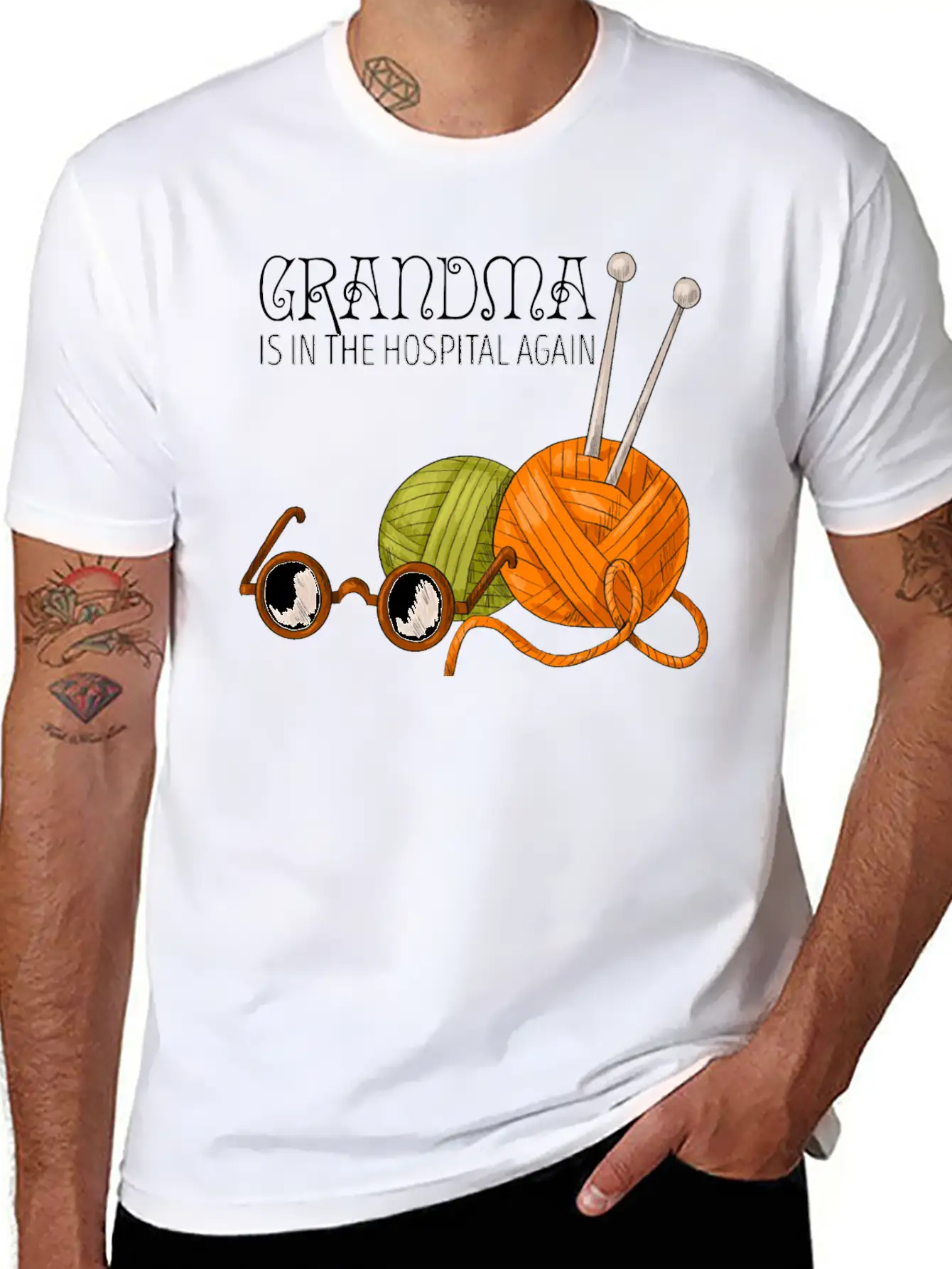 Grandma Is In The Hospital Again Essential Unisex Summer Tee – Soft Cotton Casual Fit