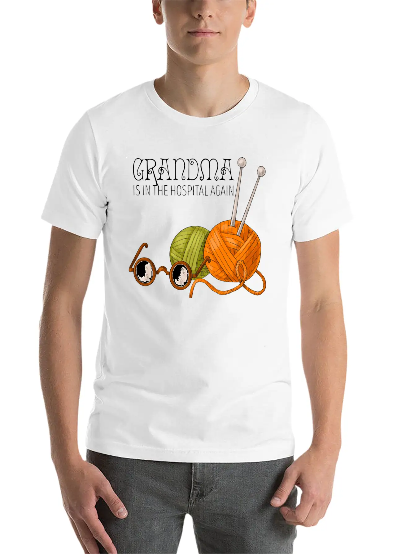 Grandma Is In The Hospital Again Essential Unisex Summer Tee – Soft Cotton Casual Fit
