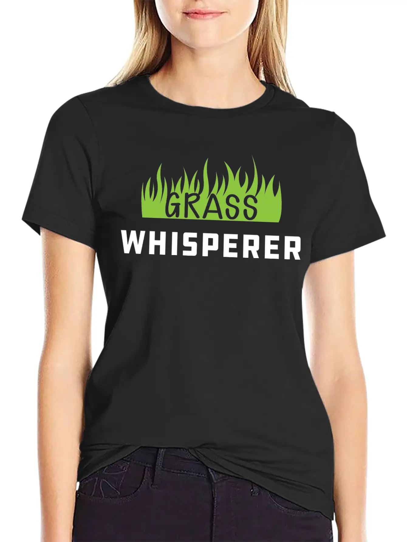Grass Whisperer - Landscaper Unisex Short Sleeve Soft Cotton T-Shirt – Casual Everyday Wear