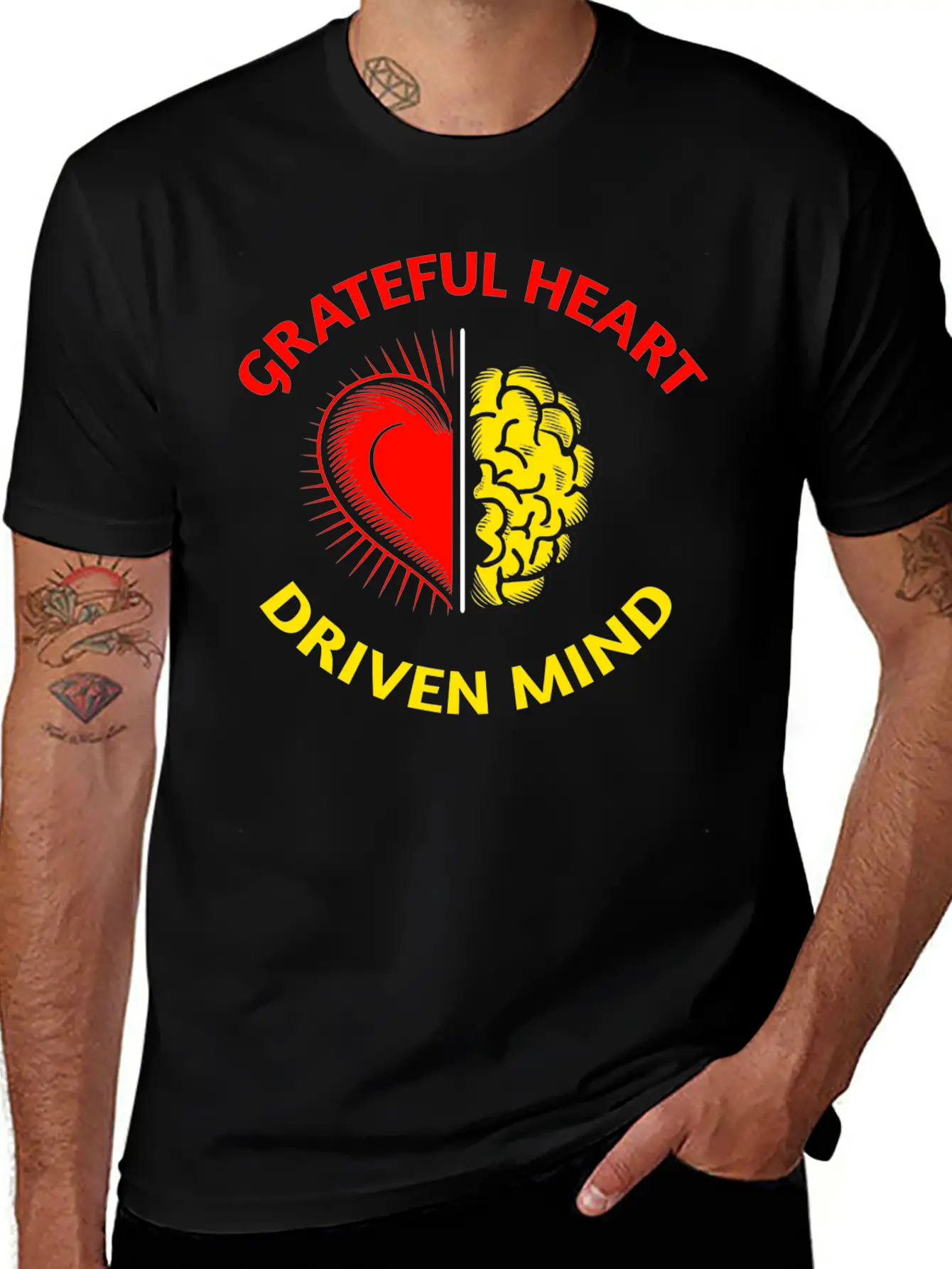 Grateful Heart, Driven Mind: Balanced Life Tee Timeless Short Sleeve Tee – Comfy And Minimalist Design